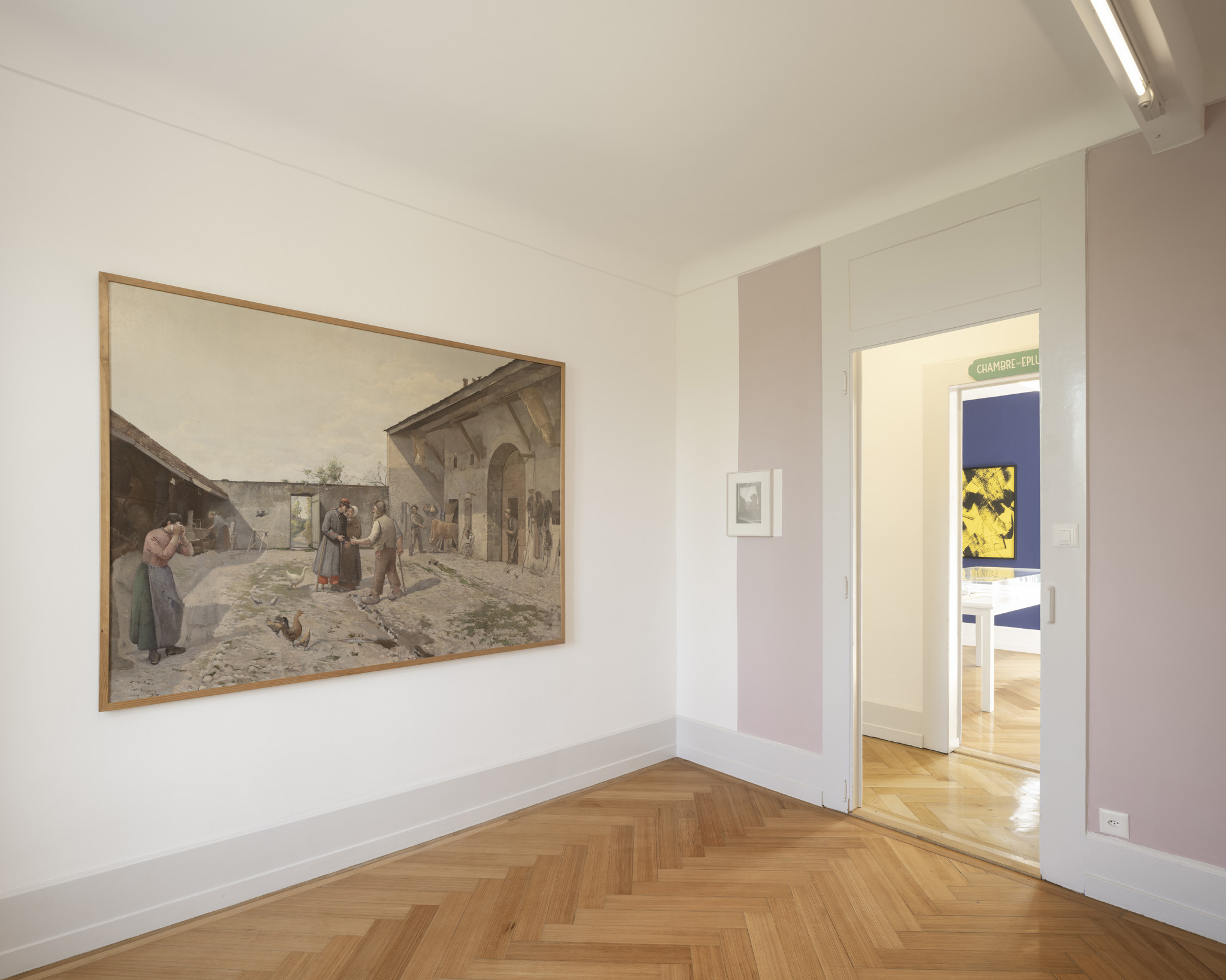 Exhibition View, ‘The things we keep’ at the Villa Bernasconi, 2025 / Photo by Dylan Perrenoud