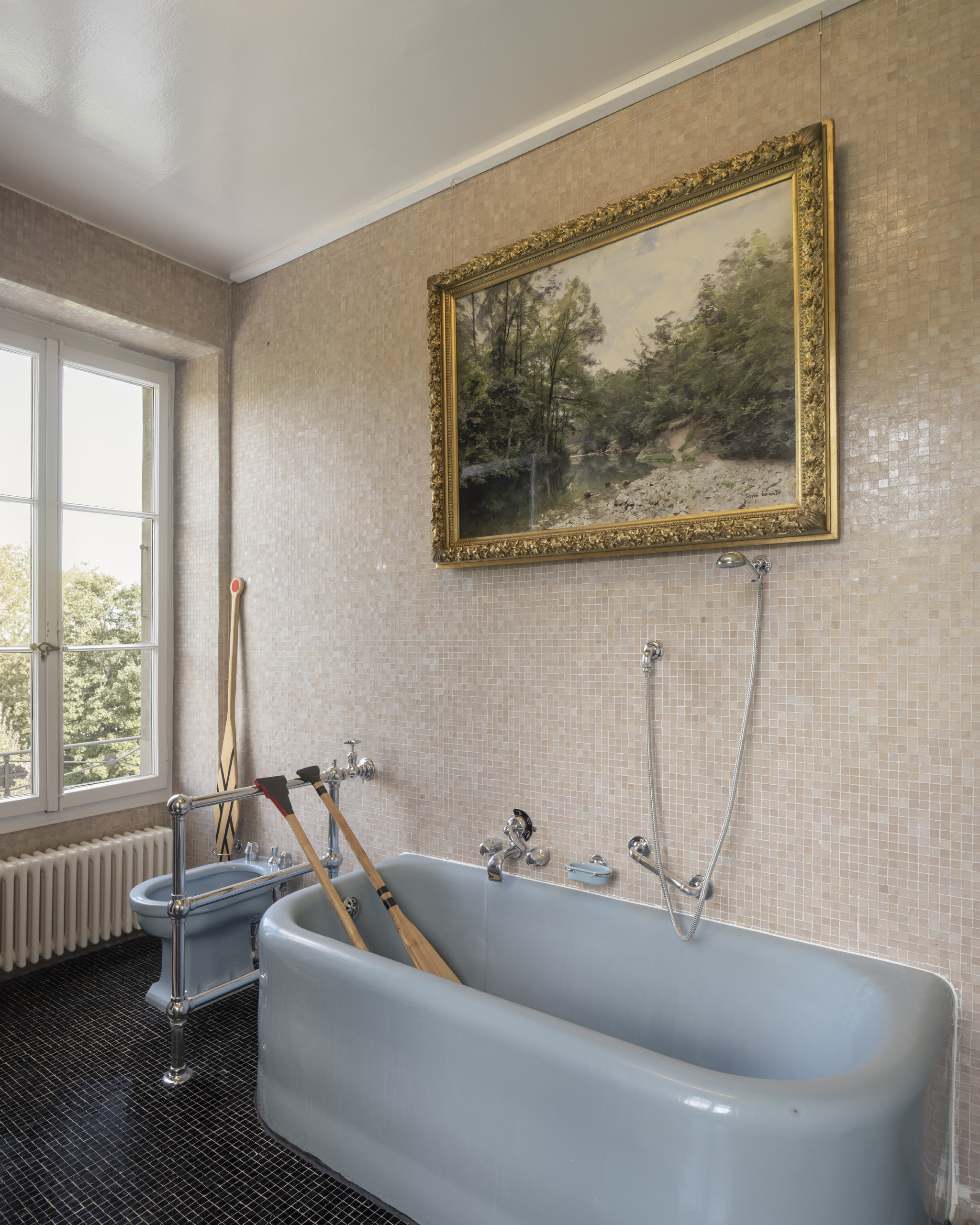 Exhibition View, ‘The things we keep’ at the Villa Bernasconi, 2025 / Photo by Dylan Perrenoud