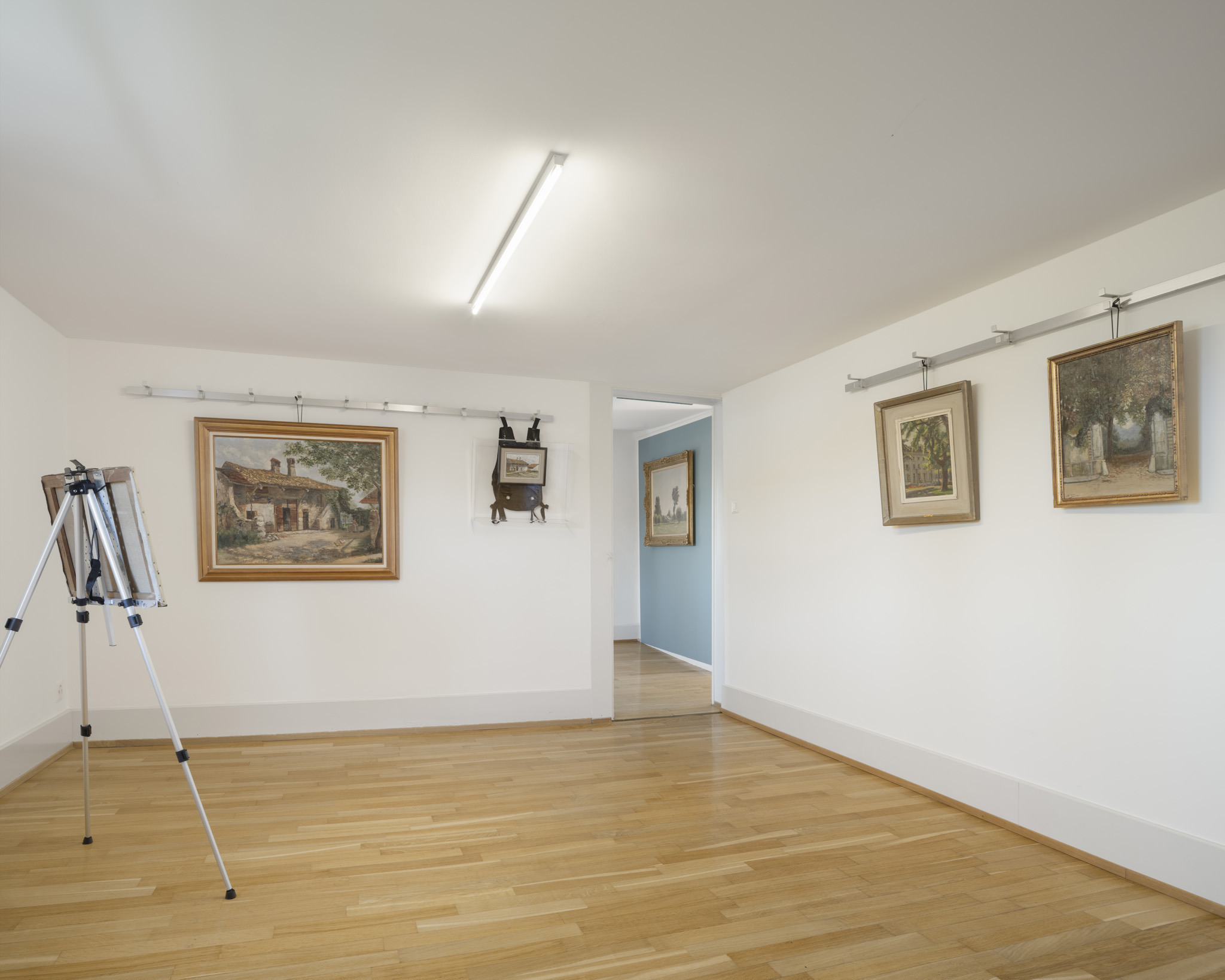 Exhibition View, ‘The things we keep’ at the Villa Bernasconi, 2025 / Photo by Dylan Perrenoud