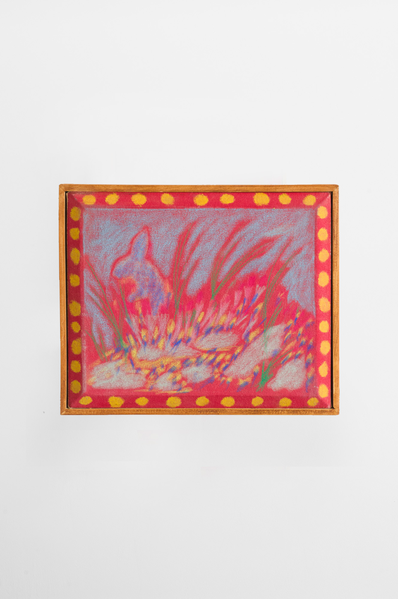 Timothé Born, Bunny (2025) Pastel on canvas  10.5 x 13 in. ; 26.67 x 33.02cm (framed by the artist)