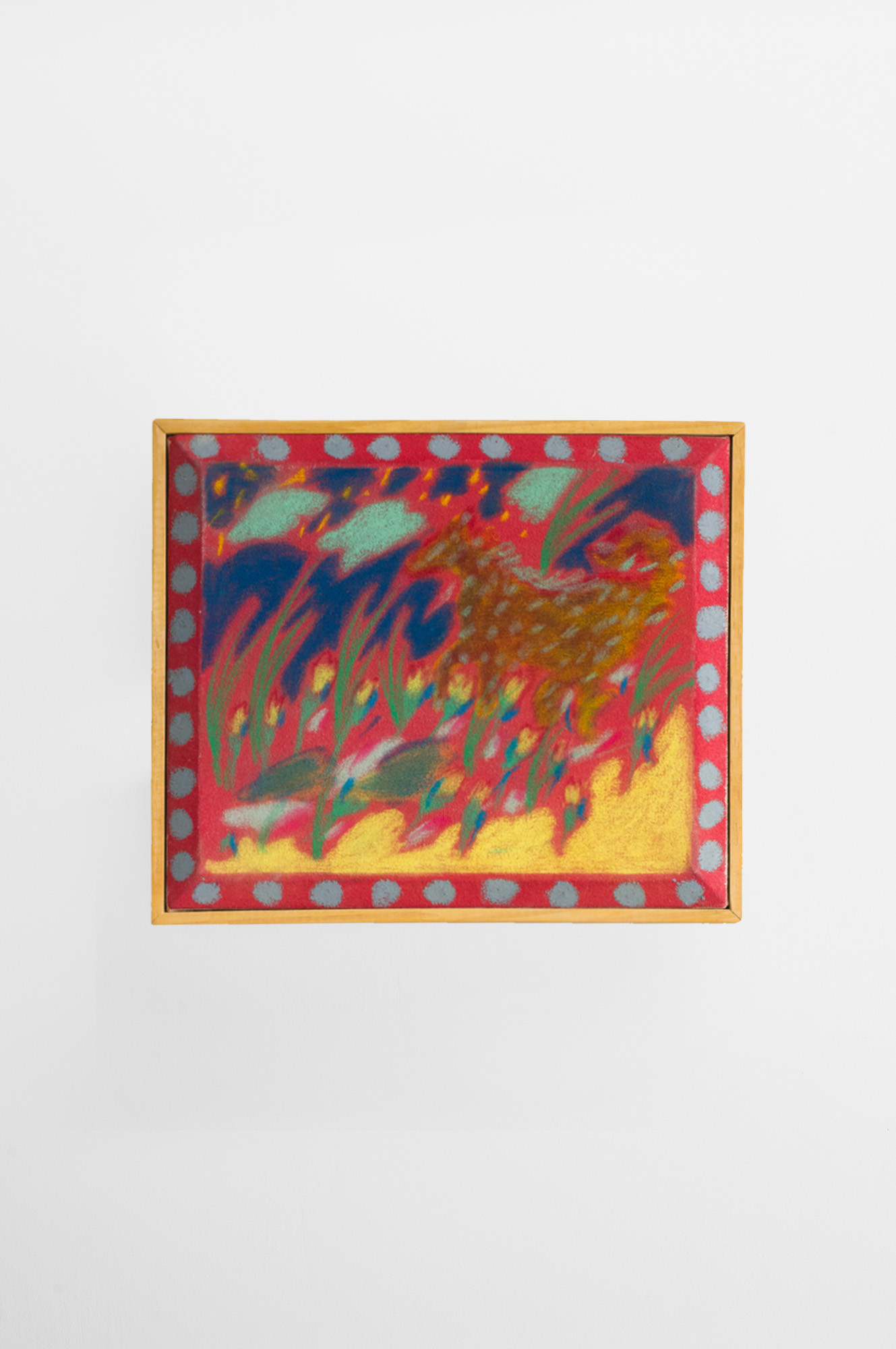 Timothé Born, What A Wonderful Dream (2025) Pastel on canvas  10.5 x 13 in. ; 26.67 x 33.02cm (framed by the artist)