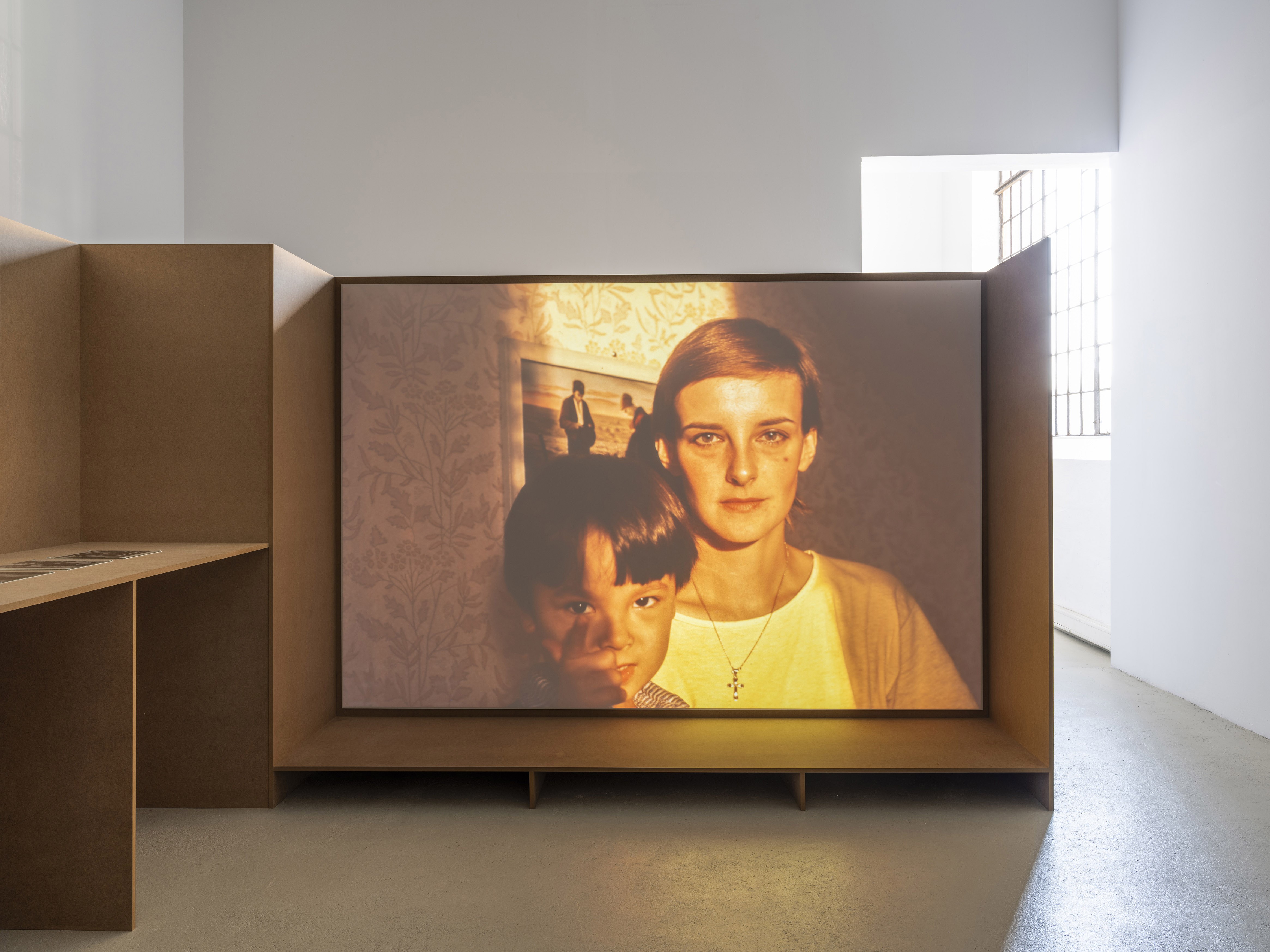 Cora Pongracz "8 erweiterte portraits" with: Seiichi Furuya, Installation view, Kunstverein für Mecklenburg und Vorpommern in Schwerin, 2025. Courtesy: OstLicht Collection, Vienna, Seiichi Furuya & Galerie Thomas Fischer, Berlin. Photo: Fred Dott.