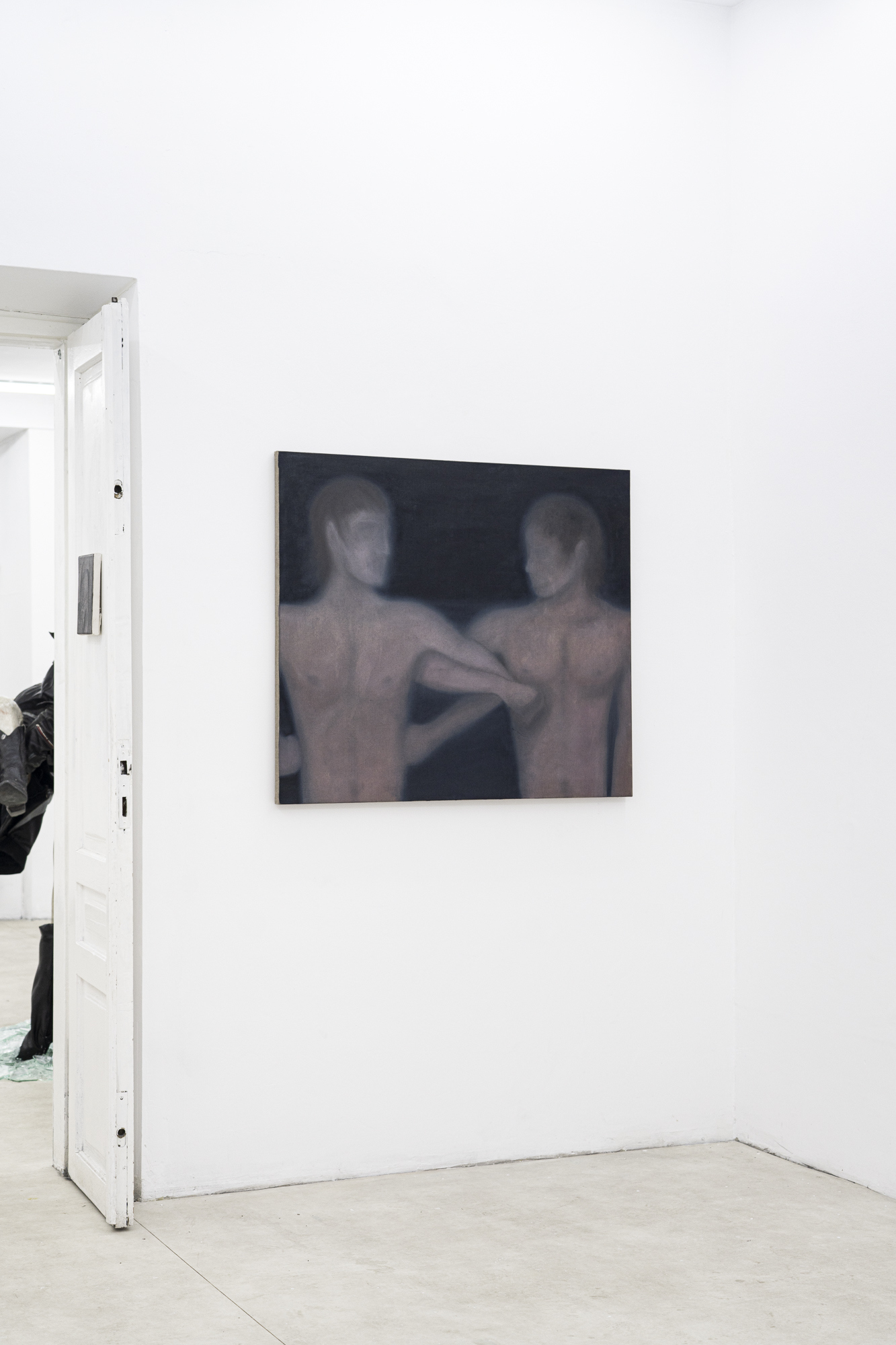 Milan Zientara, Brotherhood, oil on canvas, 100x115 cm, 2025, photo Michał Maliński