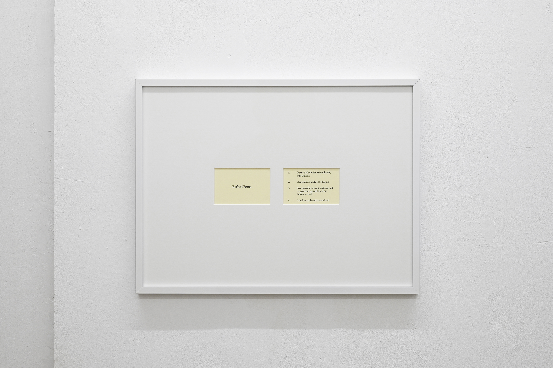 Jason Hirata, "Refried Beans," 2025, Jason Hirata, "Vergeltung" at Kaiserwache, Freiburg im Breisgau, 2025. Courtesy: the Artist and Kaiserwache. Photo: Stefan Lux