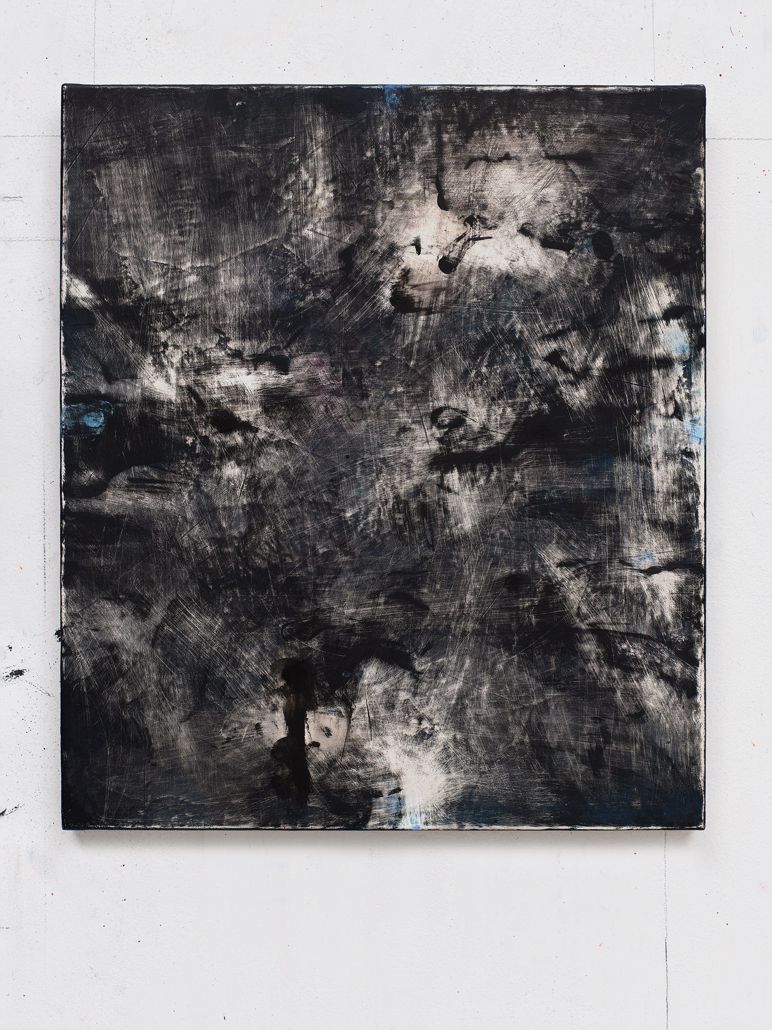 Ann Edholm, "Celadon / Himmelsrichtung III“, 2025, acrylic and vinyl on canvas on panel, 37 x 32 cm. Copyright the artist, courtesy of the artist and Galerie Nordenhake Berlin, Stockholm, Mexico City. Photo by Carl Henrik Tillberg.