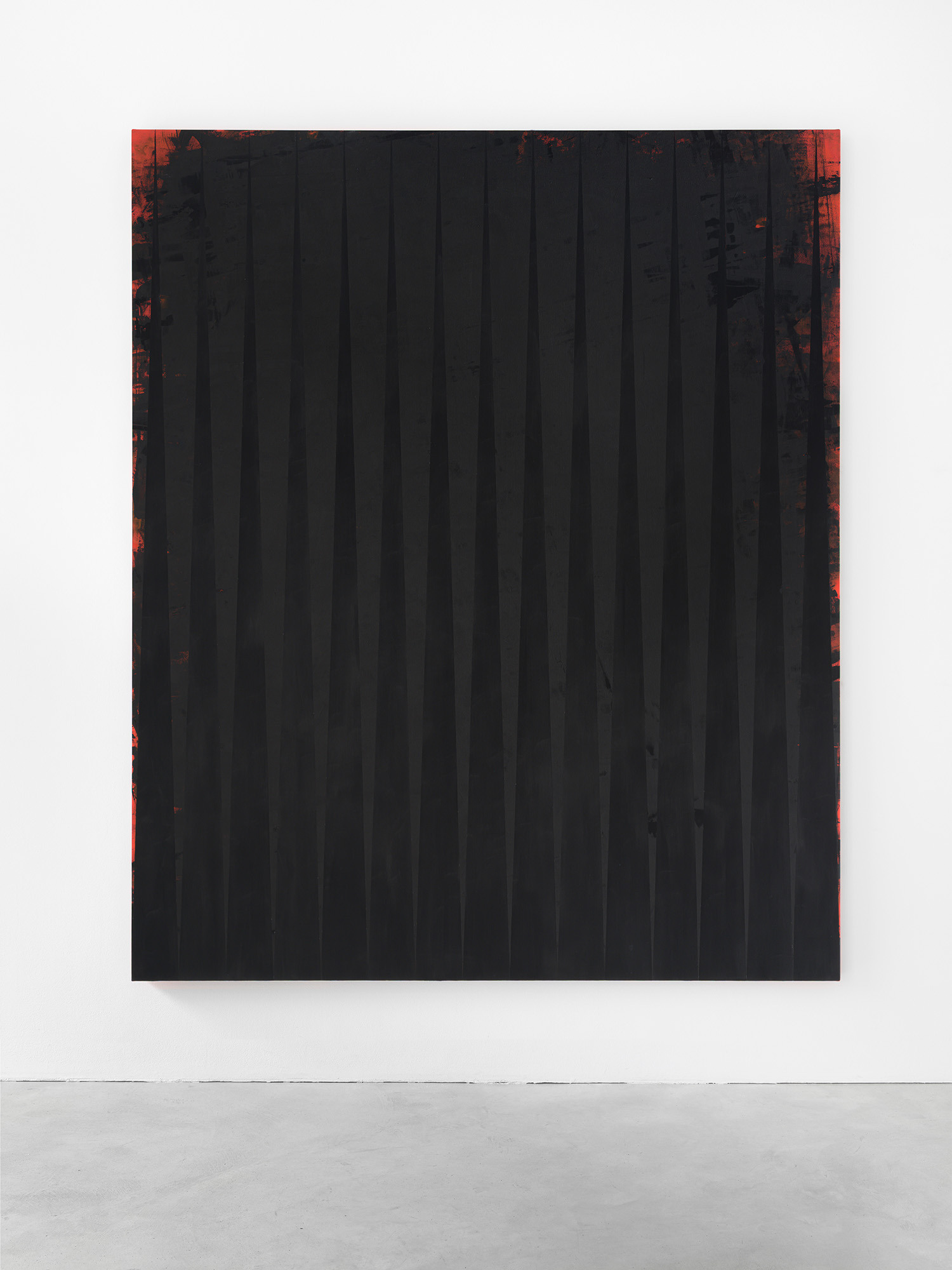 Ann Edholm, "Röster / Stimmen III“, 2025, acrylic and vinyl on canvas, 240 x 200 cm. Copyright the artist, courtesy of the artist and Galerie Nordenhake Berlin, Stockholm, Mexico City. Photo by Gerhard Kassner.
