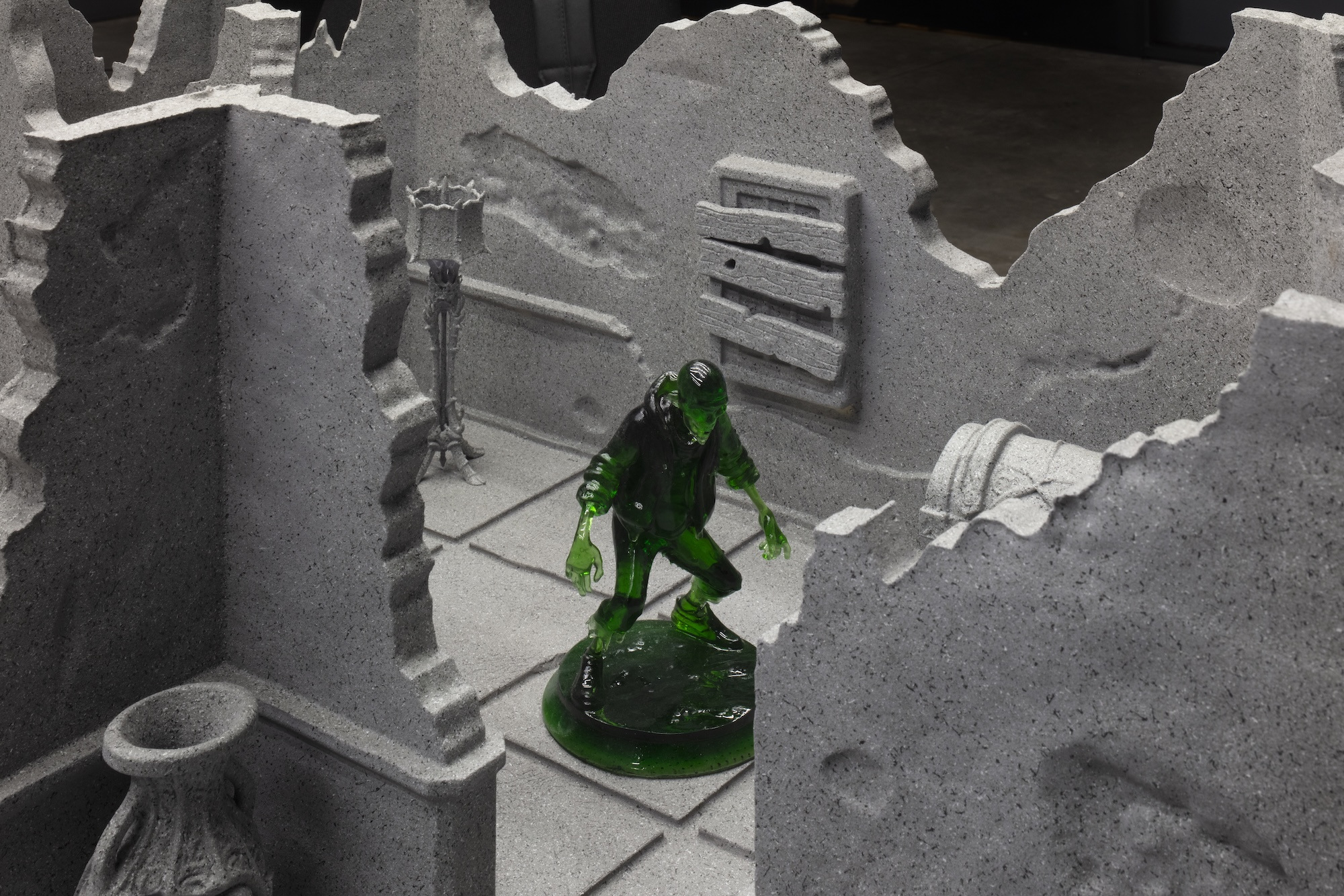 Circle of invocation: beyond your death, one day, the Earth turns in the sky, 2025. Detail.