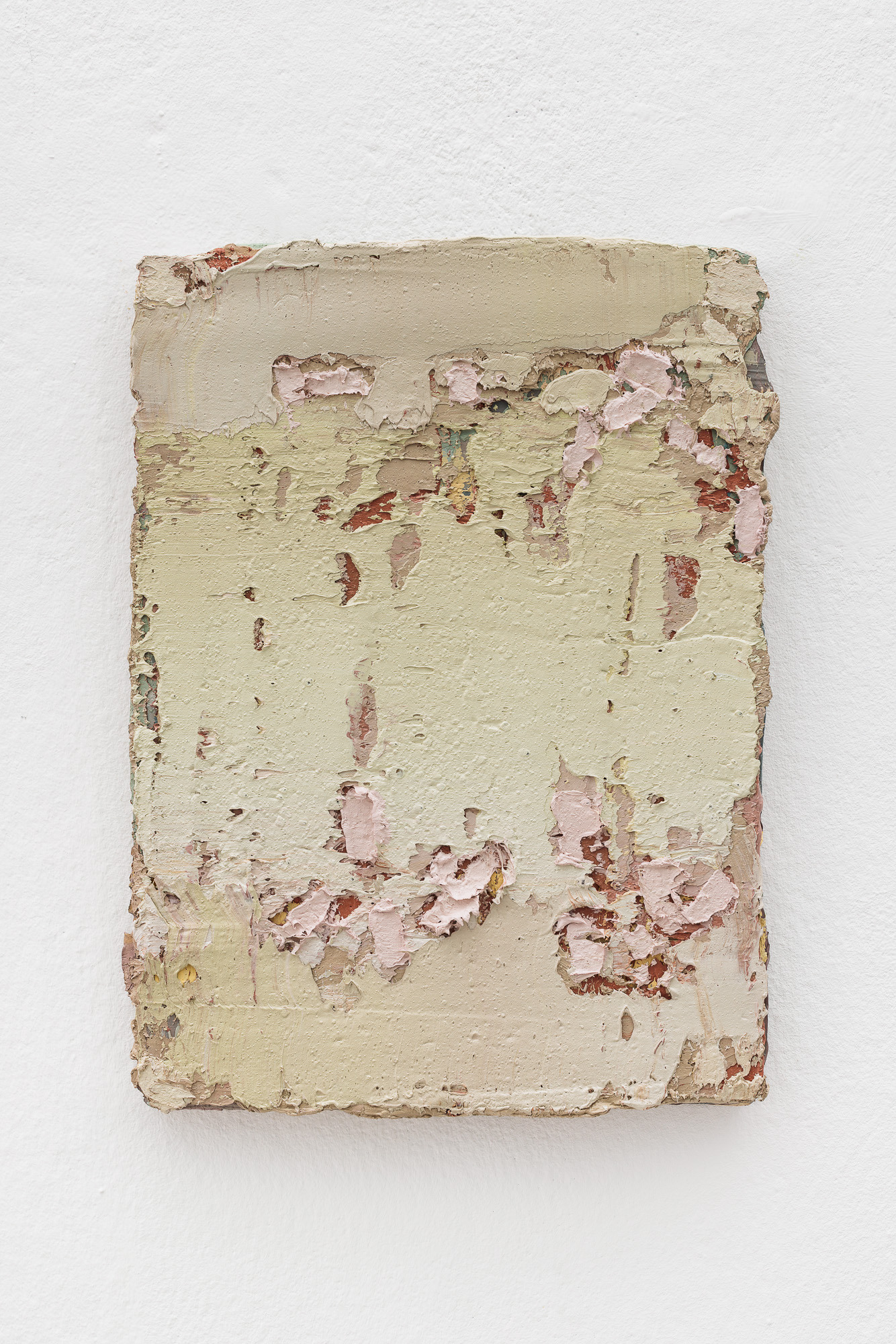 Mercedes Mangrané, Gaps I / Huecos I, 2025, oil on linen, 34 x 24,5 cm