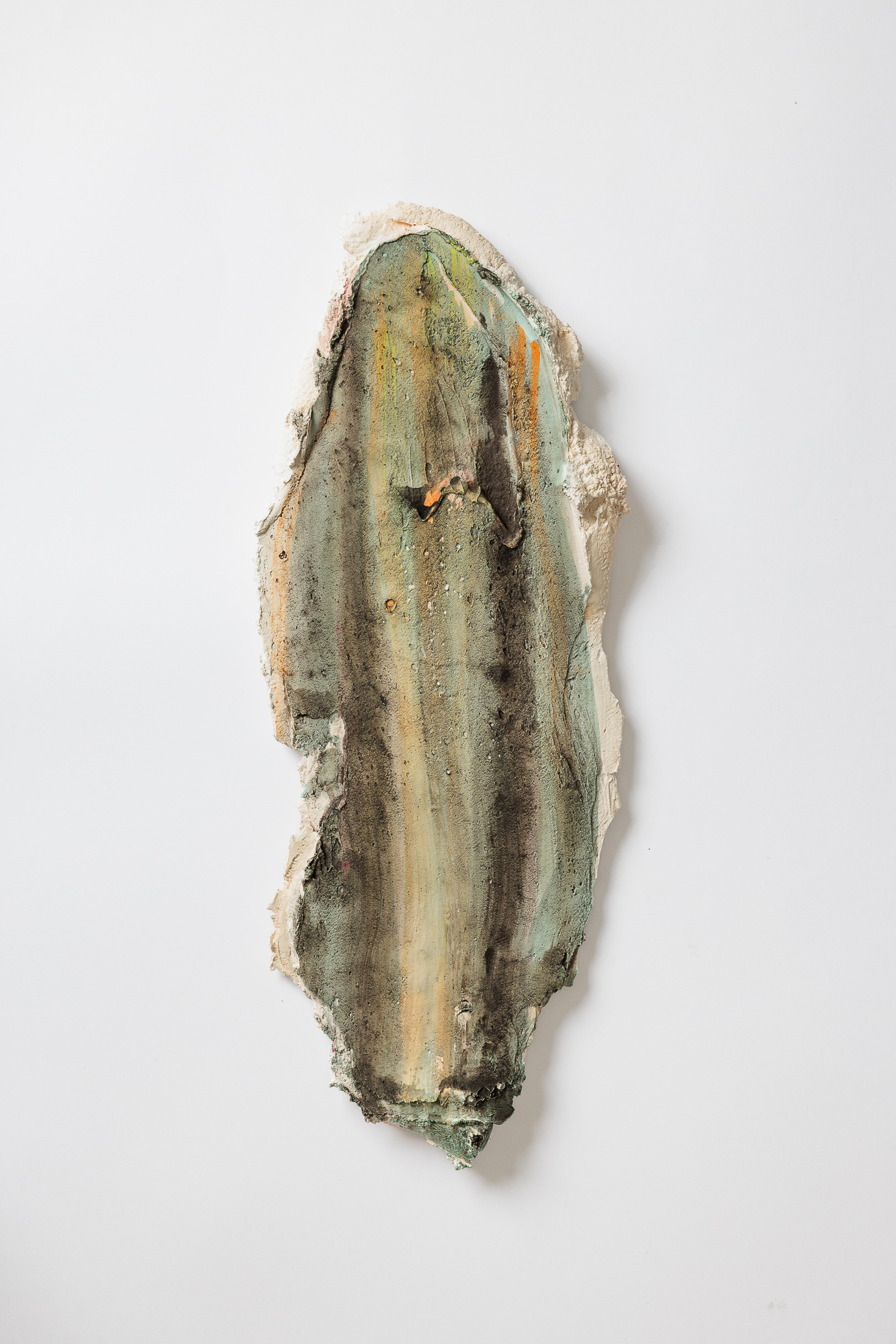 Mercedes Mangrané, Dissipation X, 2025, watercolor on plaster, 54 x 20 cm