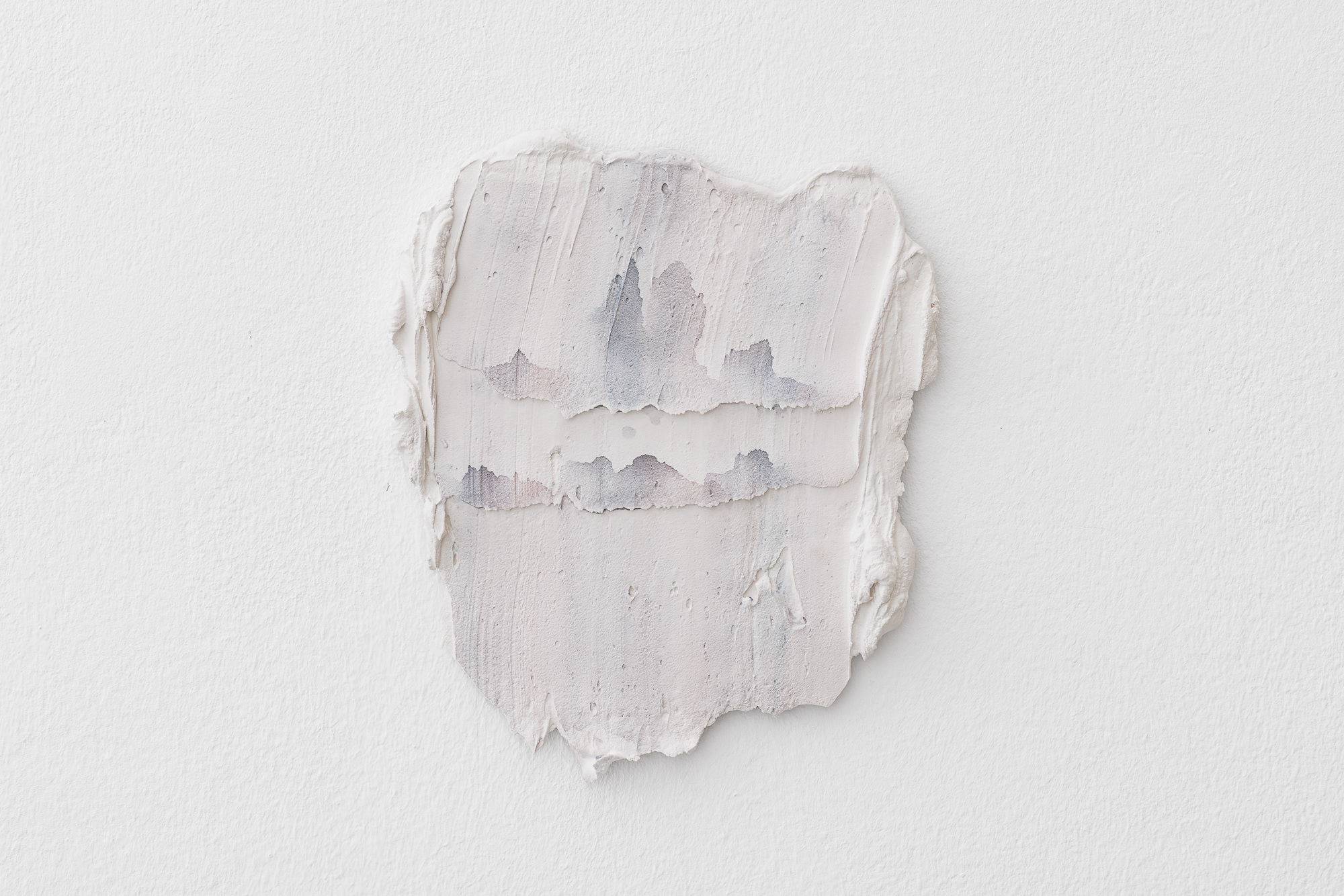 Mercedes Mangrané, Dissipation XV, 2025, watercolor on plaster, 30 x 25 cm