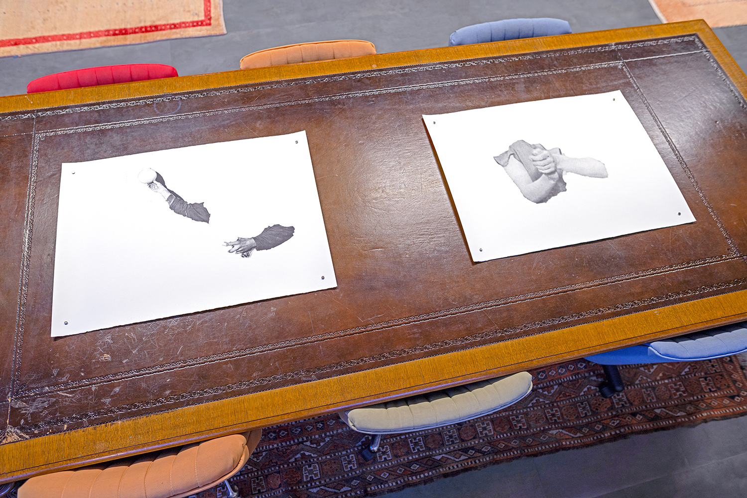 Stacey de Voe THE SPONTANEOUS DANCE FALLS. 3.4  THE SPONTANEOUS DANCE FALLS. 3.5 Silkscreen on paper 57 x 67 cm