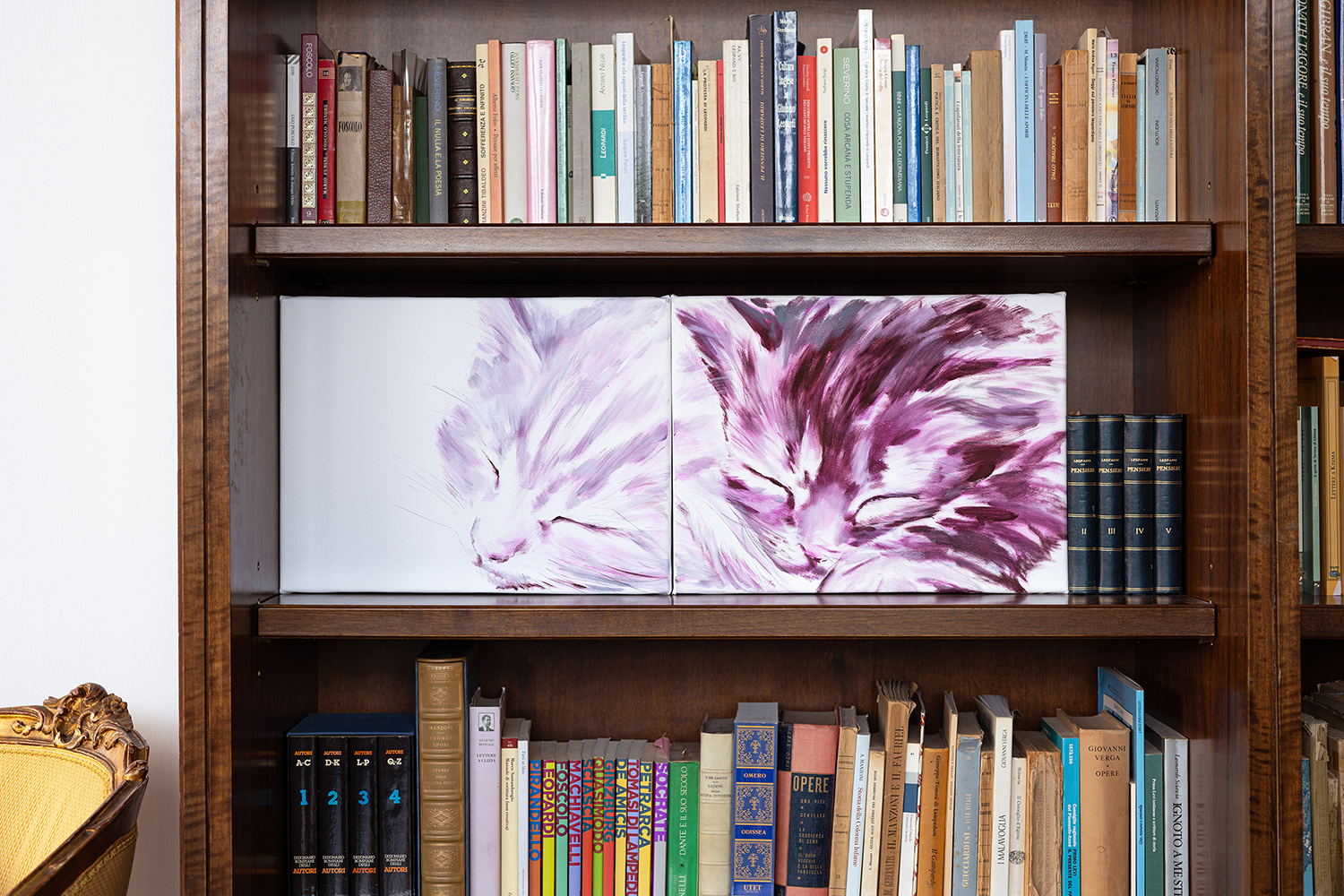 Elisa Barrera Gattini, 2025 Oil on canvas 80 x 30 cm (diptych)