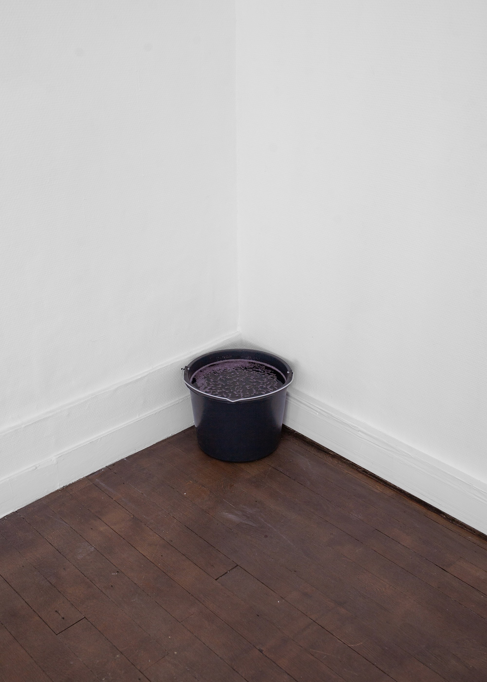 Perce Jerrom, Cocktail, 2025, Bucket, various alcohols chosen by curators, 23 x 30,5 cm 