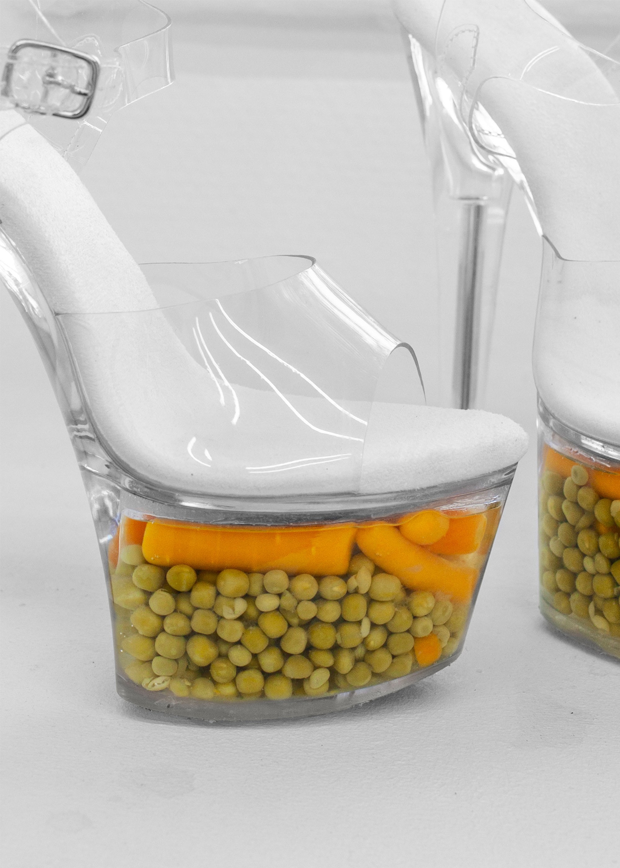 Iuliia Skromnaya, "Peas on Heels", 2025, Mixed media, 18 х 25 х 8 cm 