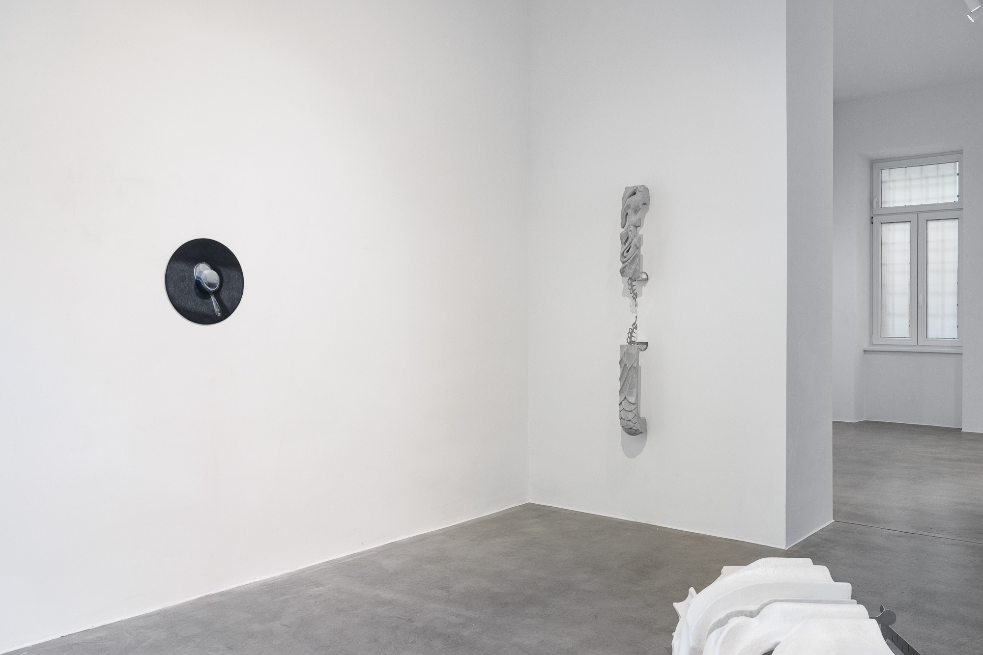 Installation view, METAMORPHOSIS, Melanie Ebenhoch & Paola Siri Renard, curated by Livia Klein, Sussudio, Vienna, 2025