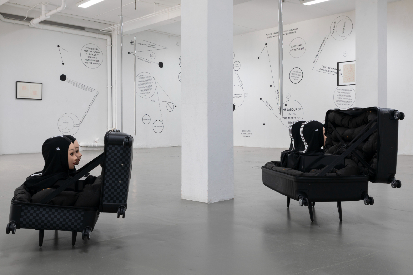 Installation View, “The Hard Edge of the Labour of Time” Andrea Knezović & Yeşim Akdeniz curated by Àngels Miralda, PAKT Foundation, Amsterdam. 1 November - 7 December 2025. 