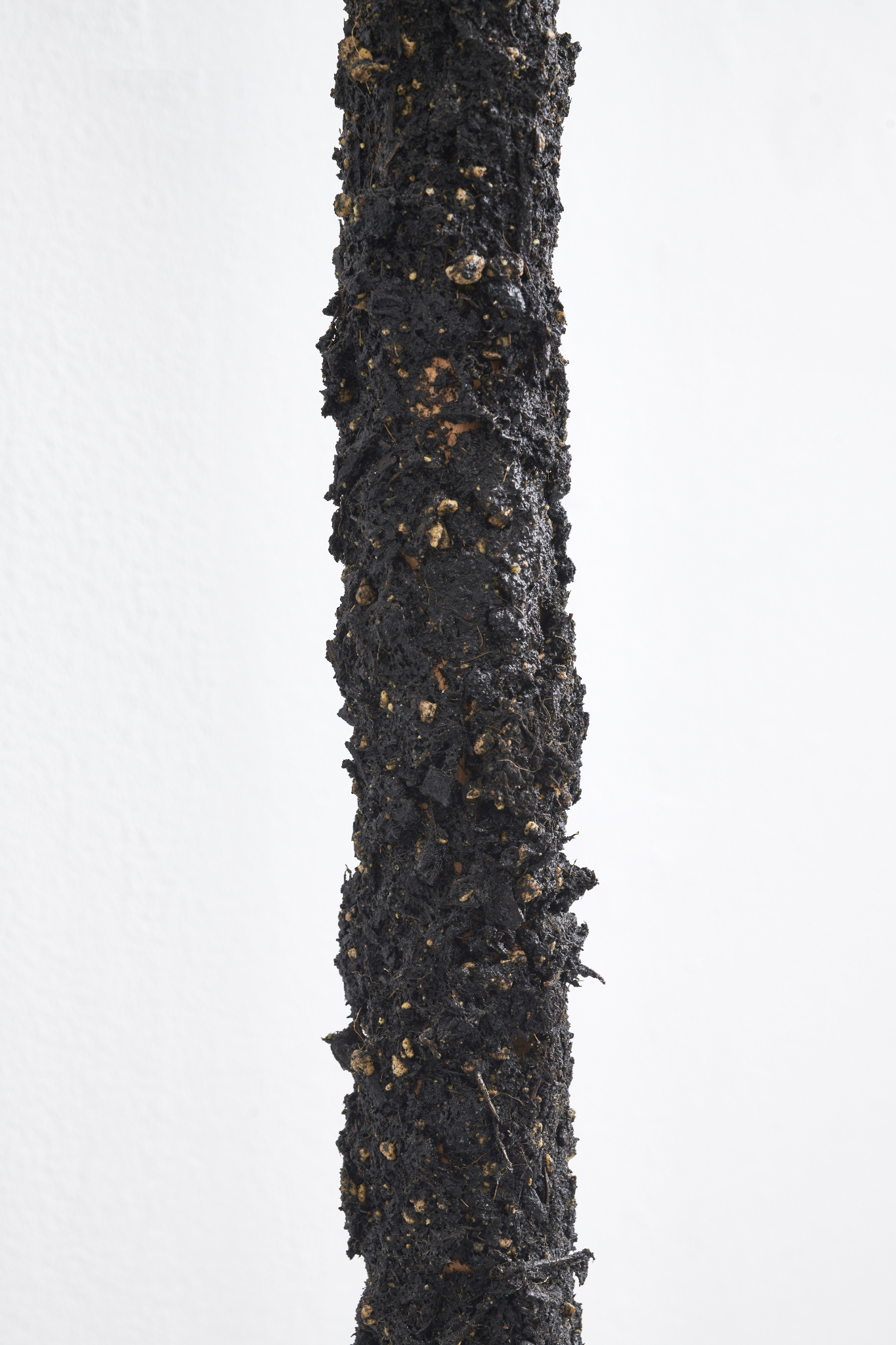 Vincent Scheers, Workaholic, 2024, Shovel, soil, laquer, metal, 160 x 25 x 40 cm, courtesy of the artist, Paulina Caspari, Munich, photo by Produktion Pitz