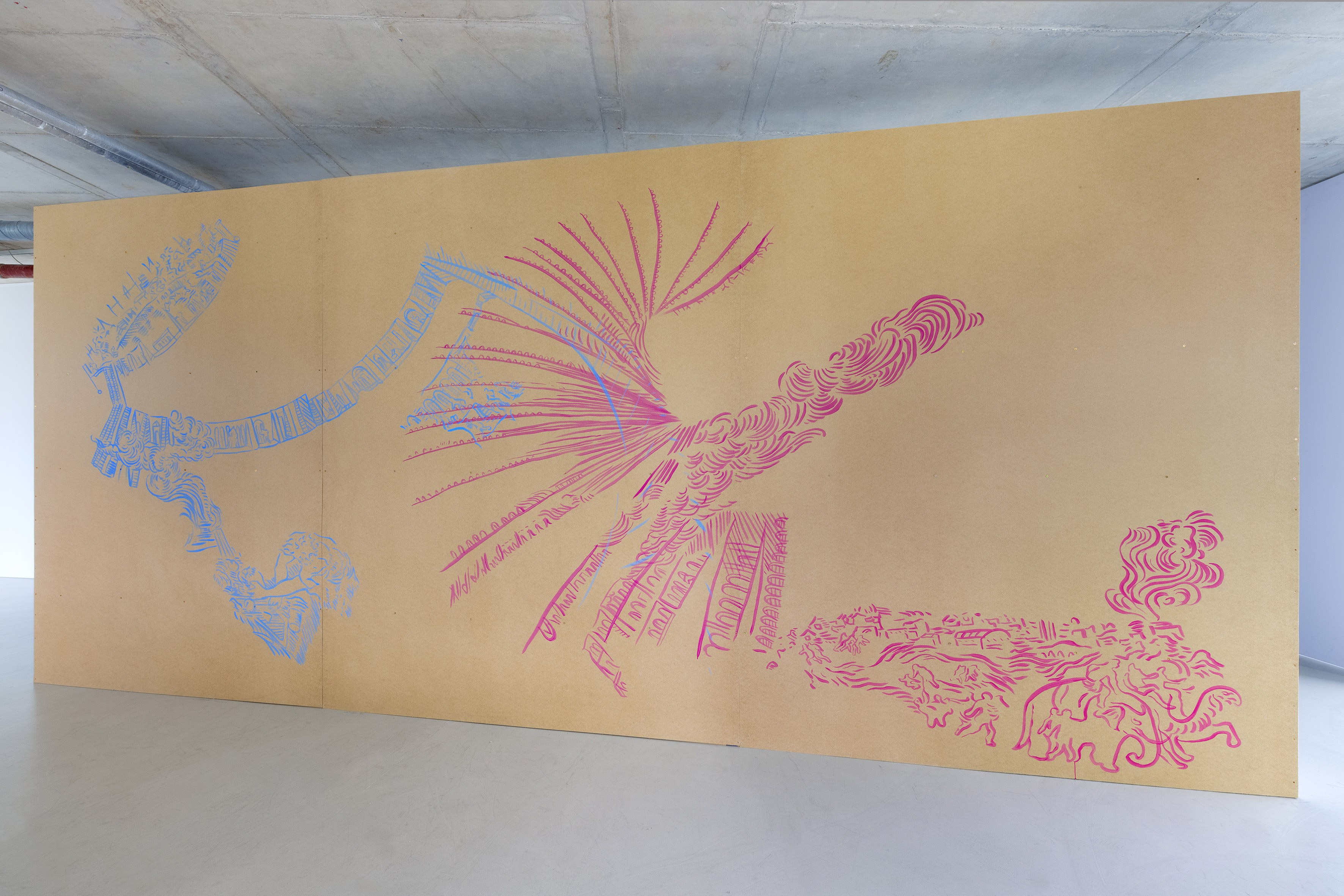 Mariana Castillo Deball, Cada Cosa es Babel (2025), installation view, Dortmunder Kunstverein, 2025.  Photo: Jens Franke.  Courtesy the artist; Mendes Wood DM, Brussels