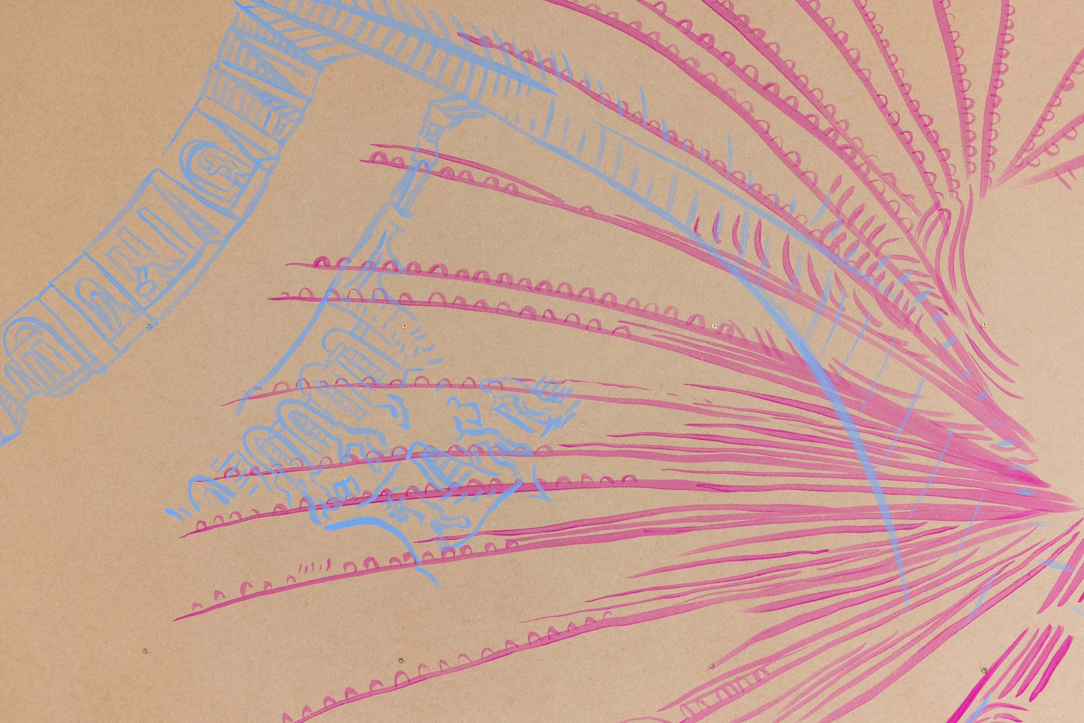 Mariana Castillo Deball, Cada Cosa es Babel (2025), installation view (Detail), Dortmunder Kunstverein, 2025.  Photo: Jens Franke.  Courtesy the artist; Mendes Wood DM, Brussels