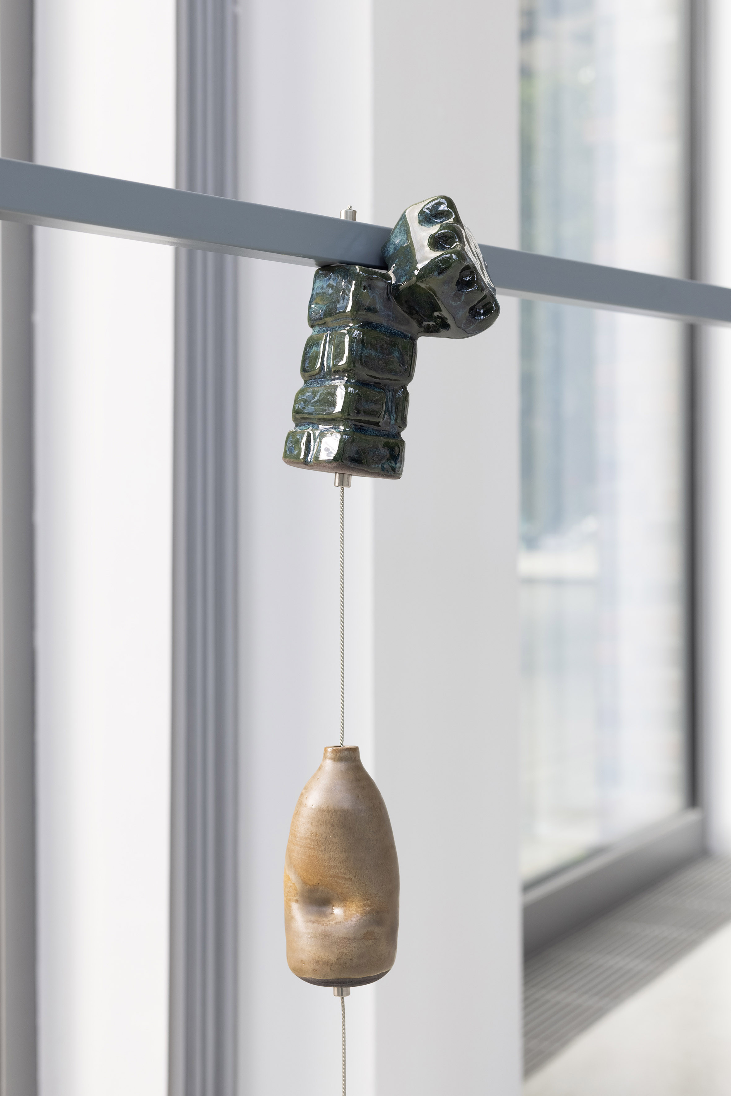 Mariana Castillo Deball, Stringing Beads (2025), installation view (Detail), Dortmunder Kunstverein, 2025. Photo: Jens Franke.  Courtesy the artist