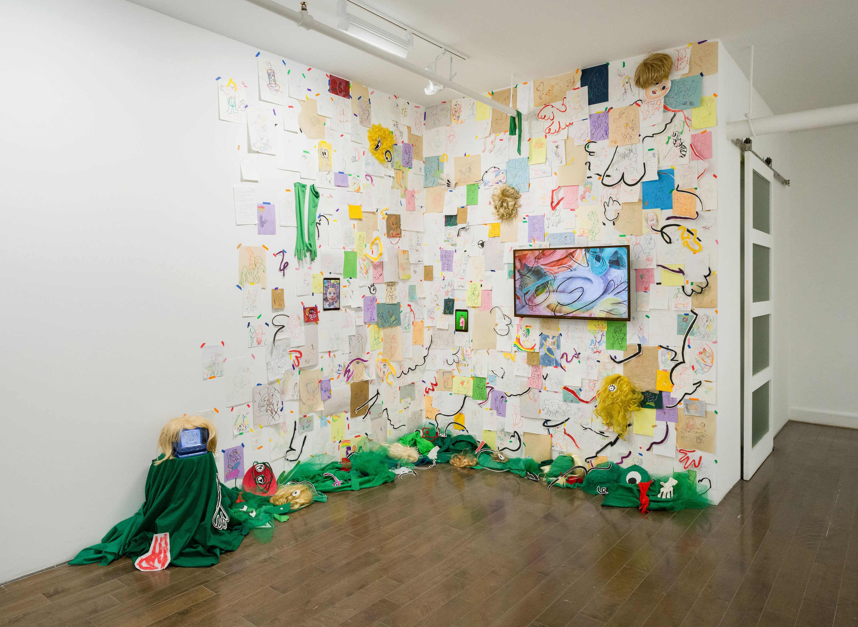 Installation view, Autoeffigies by Beth Frey at McBride Contemporain