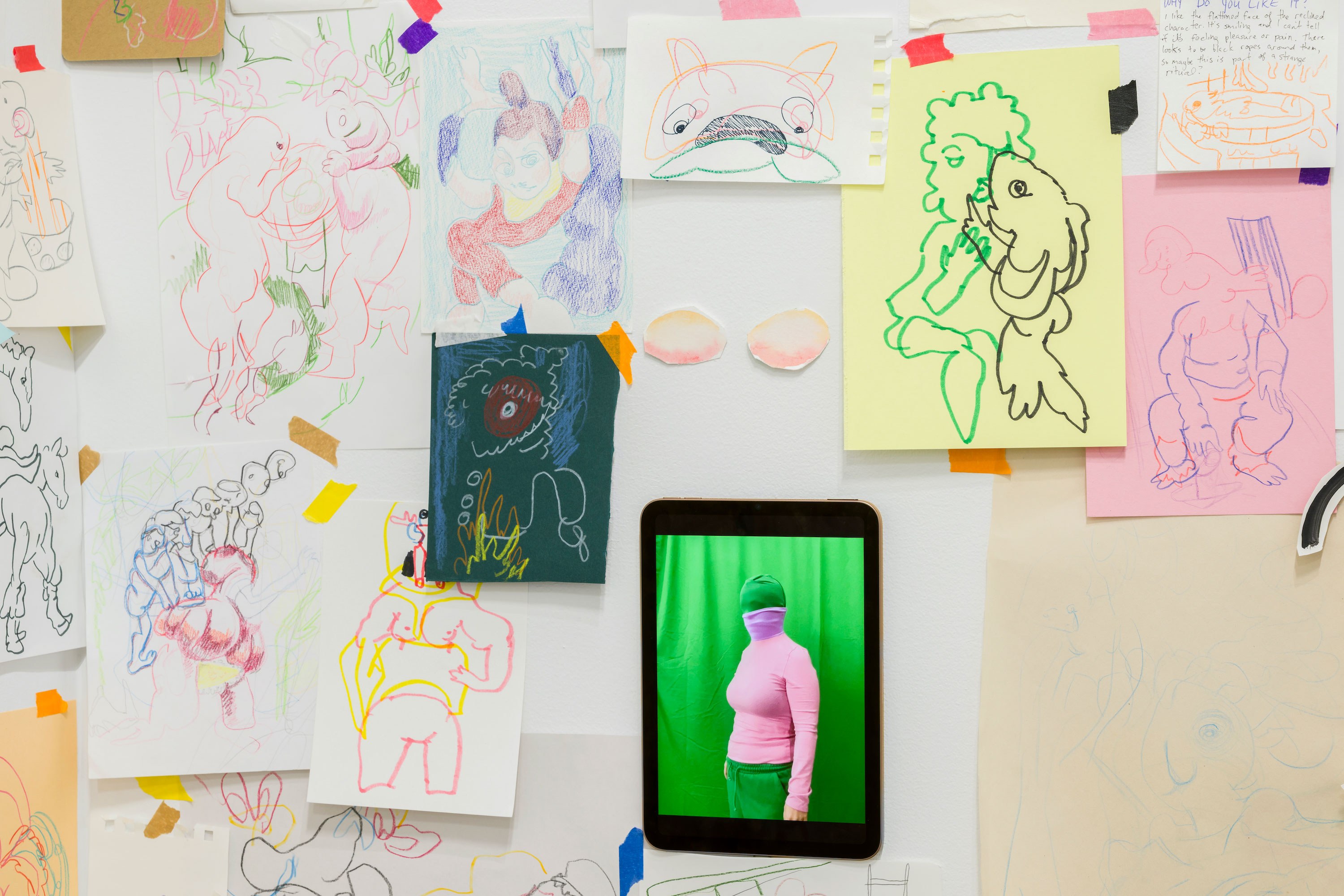 Installation view, Autoeffigies by Beth Frey at McBride Contemporain