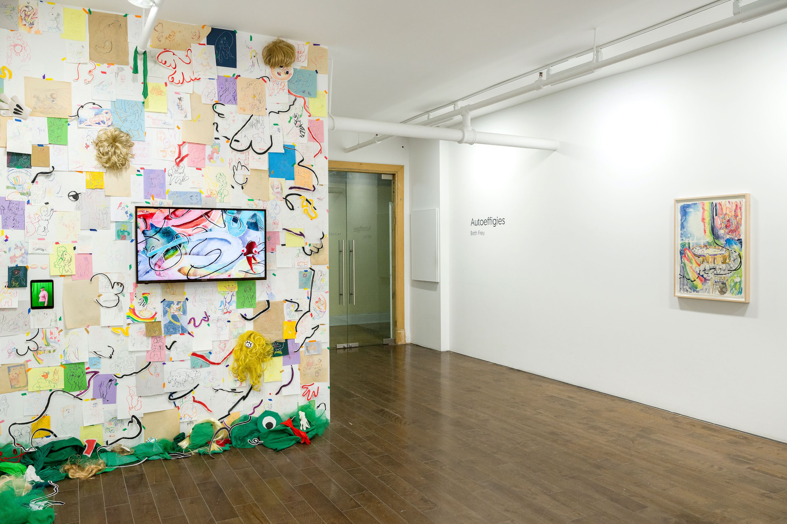 Installation view, Autoeffigies by Beth Frey at McBride Contemporain