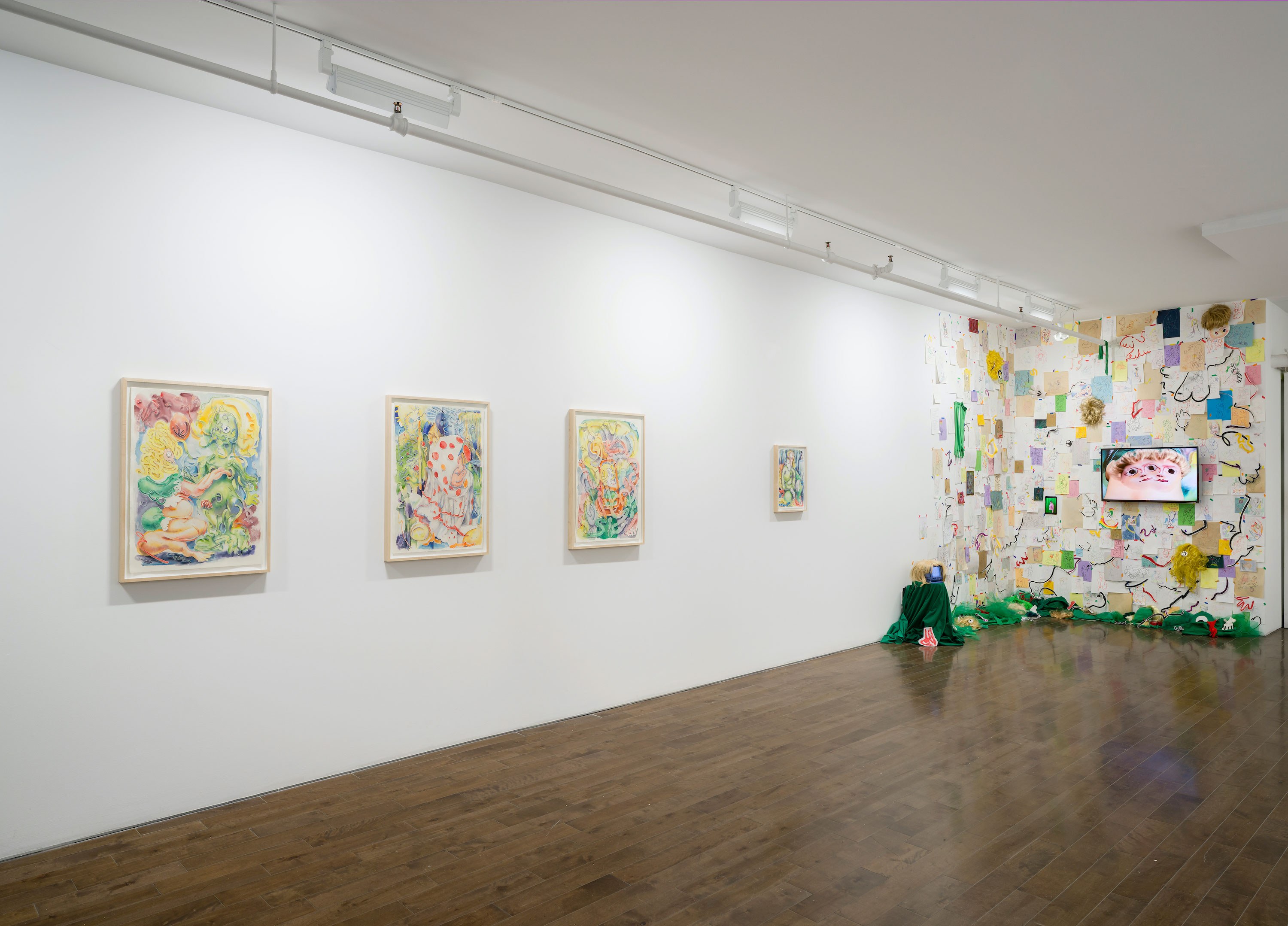 Installation view, Autoeffigies by Beth Frey at McBride Contemporain