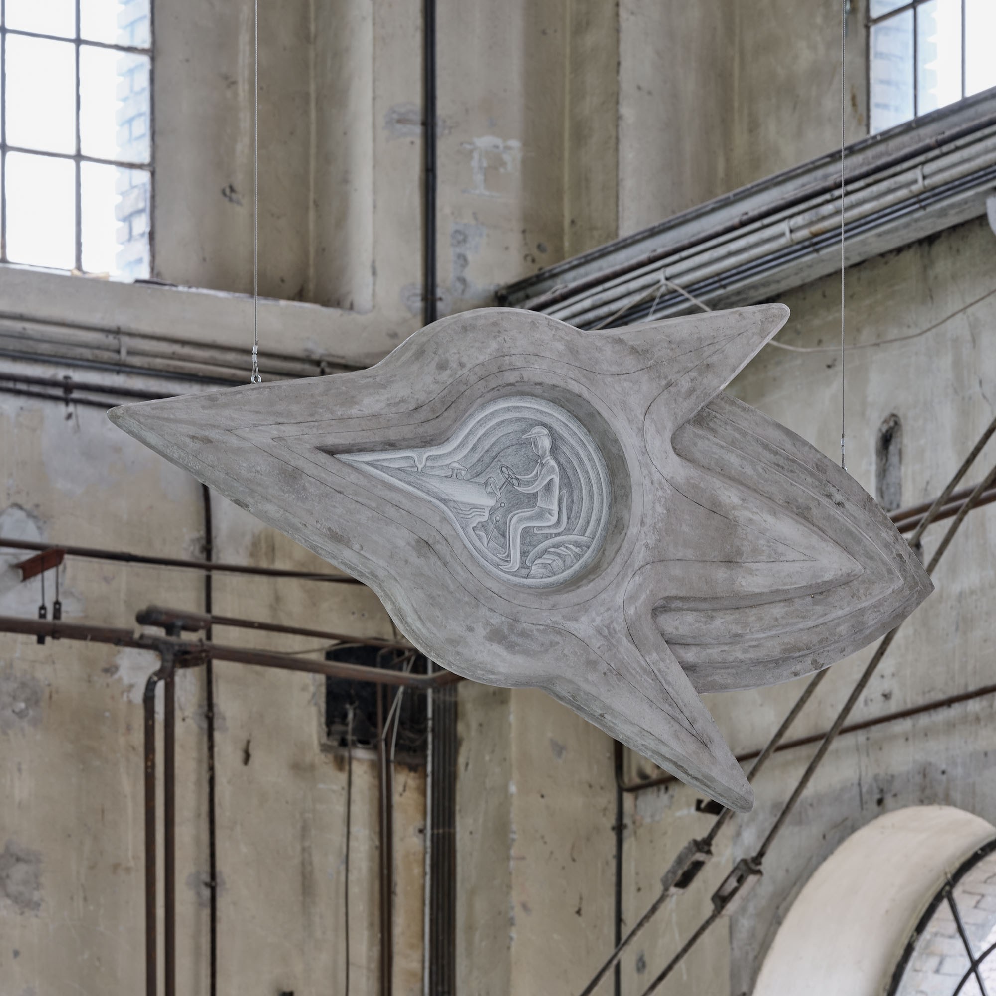 Anna Hulačová, 'UFO' (2025), installation view 'Bucolica',  Kunstraum Dornbirn, 2025, Photo Günter Richard Wett,  © Anna Hulačová, courtesy of the artist and hunt kastner,  Prague. 