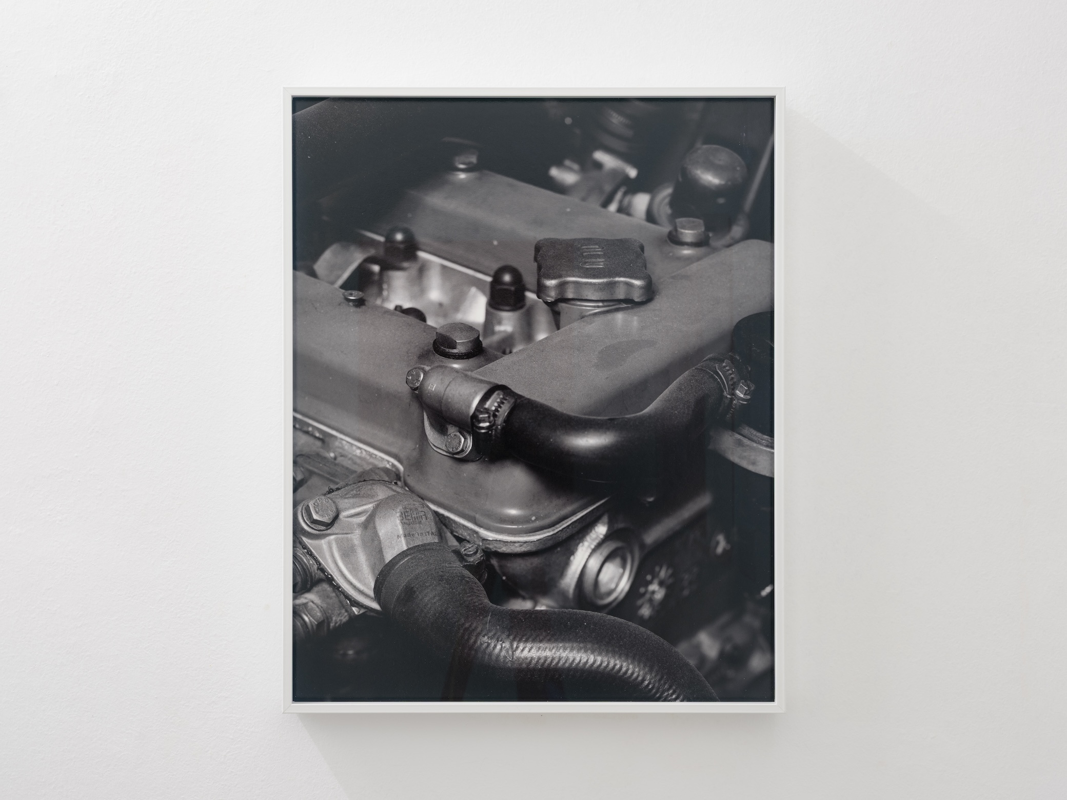 Nikolas Ventourakis, Refinements, Part Number #C-002, 2025, B&W inkjet print on baryta archival paper mounted on Dibond, 50.8 × 40.8 × 4 cm, Edition of 3 + 1AP, Courtesy the artist and Callirrhoë, Athens, © Stathis Mamalakis 2025