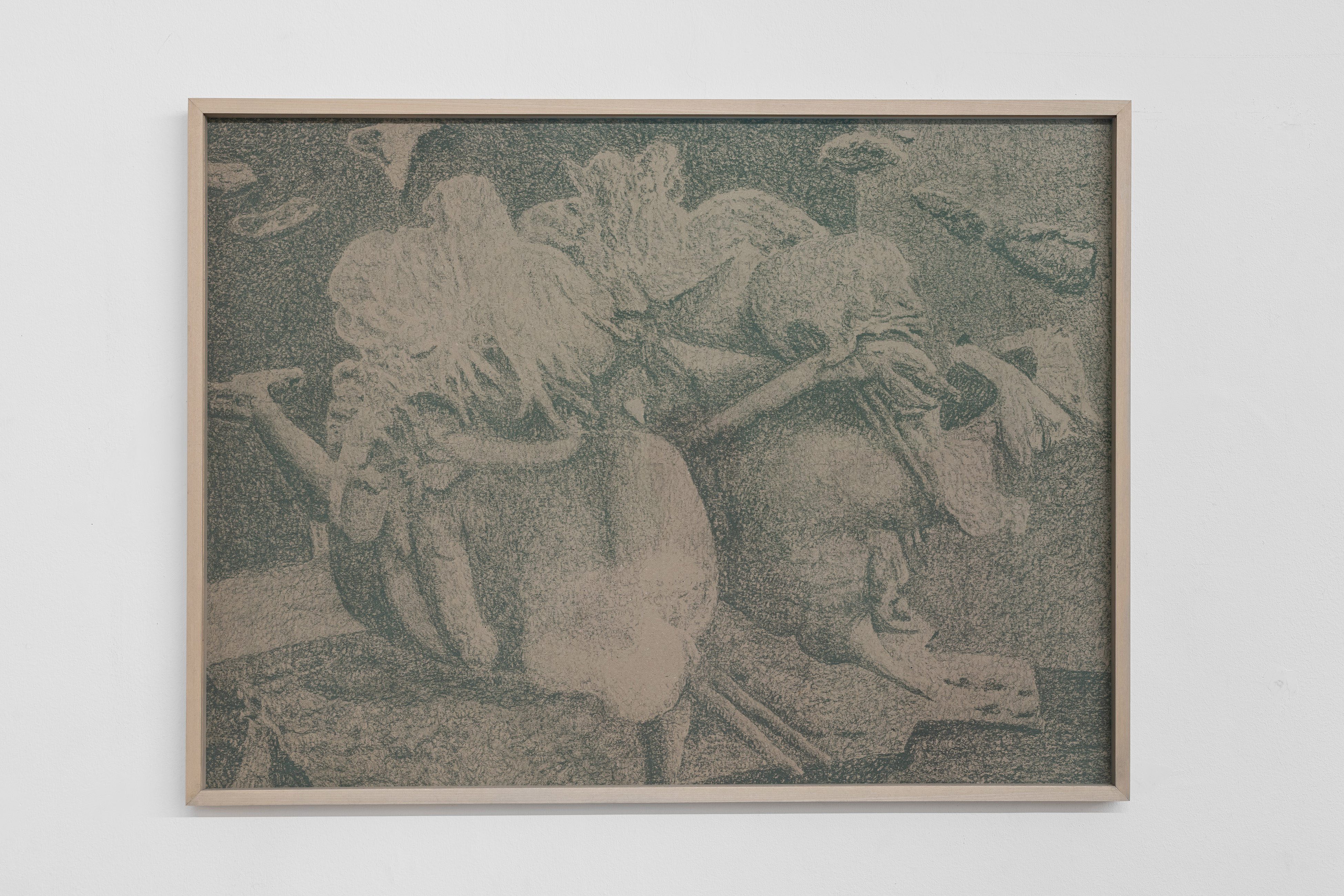 I promise I’ve heard a stone whispering, soft pastels on paper, 93 x 69 cm, 2025, courtesy of the artist and DES BAINS, London