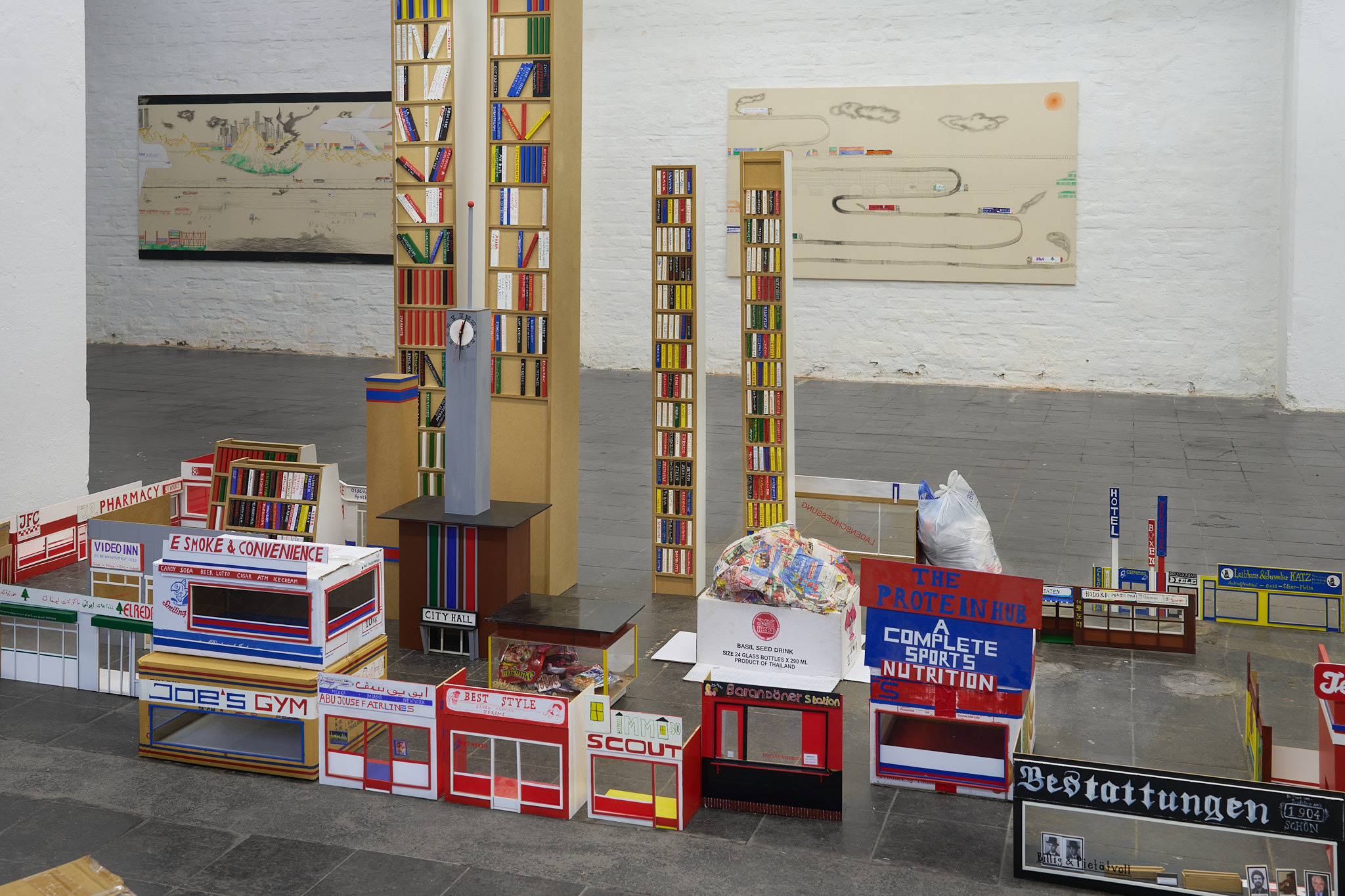 installation view, different modells/miniature scenographies , 2021-ongoing