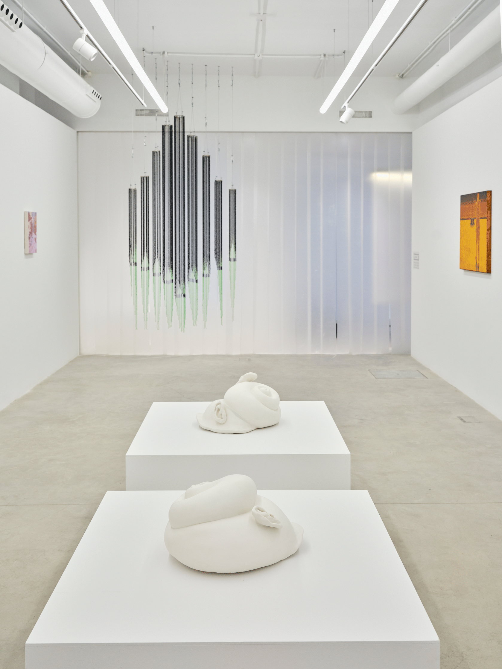 Maya Hottarek, 'Extroverted introvert' (2024), 'Introverted extrovert' (2024), installation view 'Whispers in My Ear', Osnova Gallery, 2025, Photo David Zarzoso