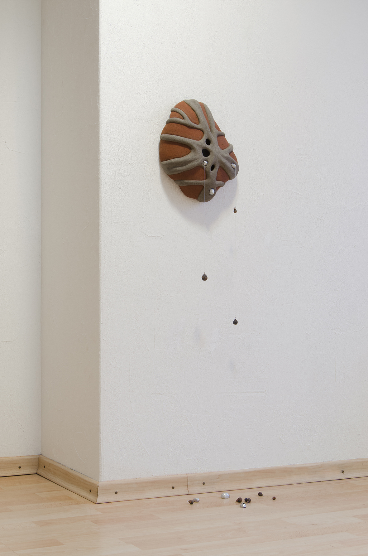 exhibition detail, 2025, ceramics, metal