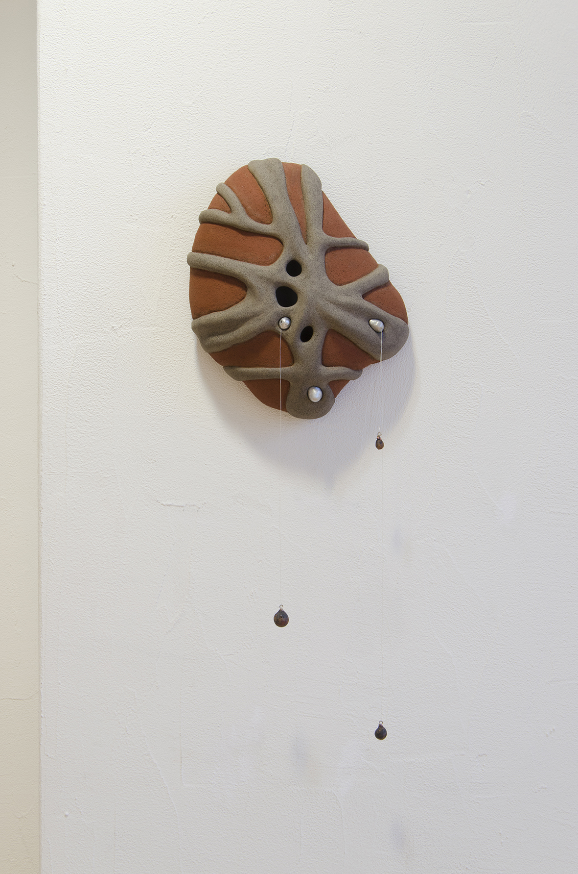 exhibition detail, 2025, ceramics, metal