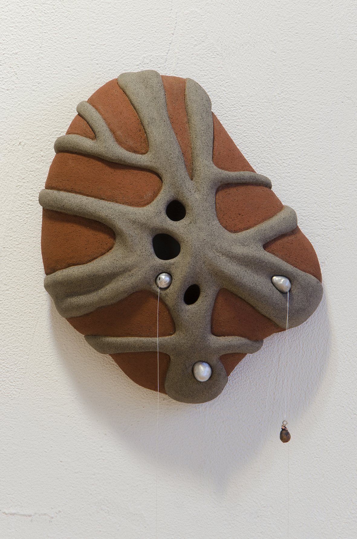 exhibition detail, 2025, ceramics, metal