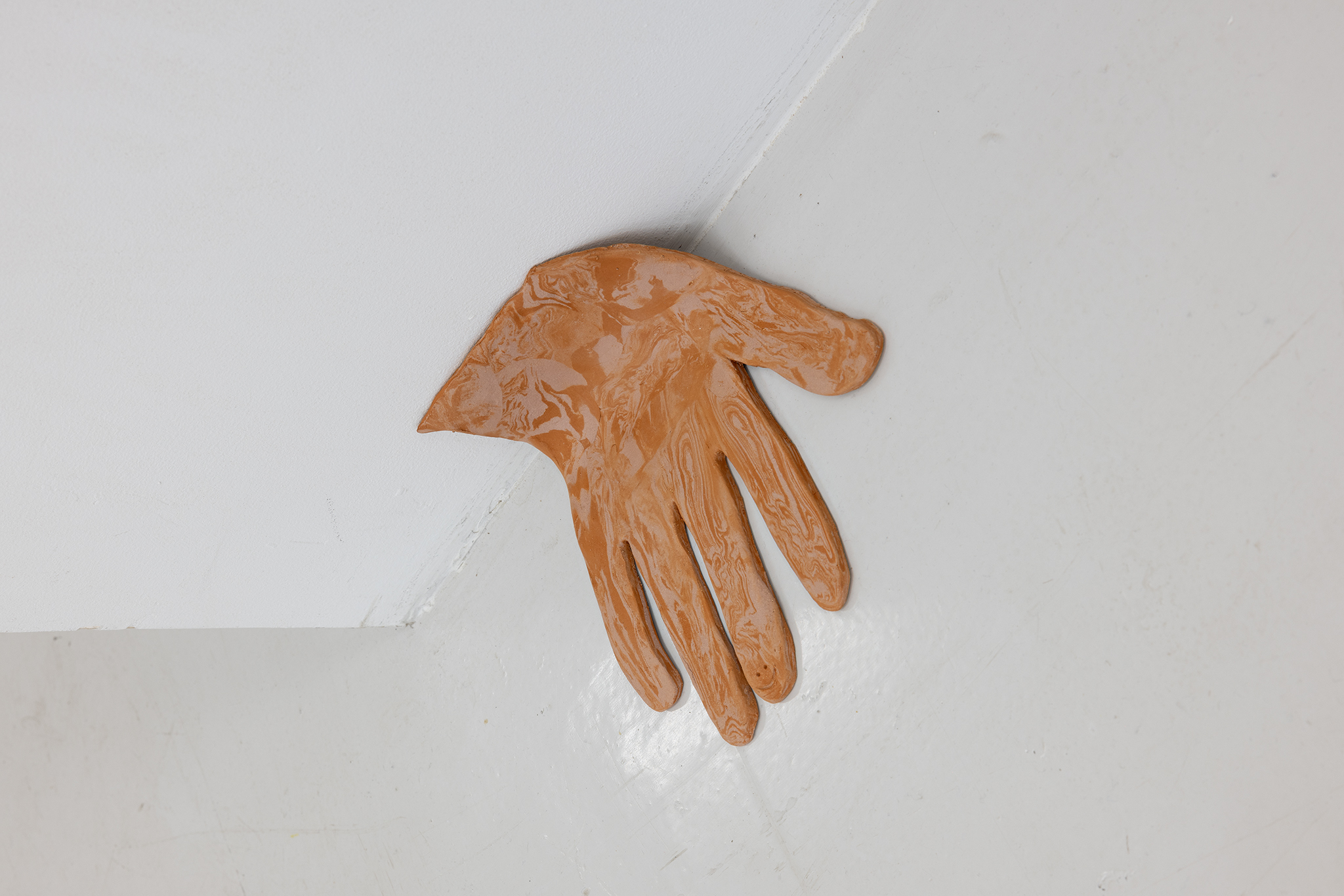 companion, Bogna Luiza Wisniewska, extra hand, unglazed clay, 2025