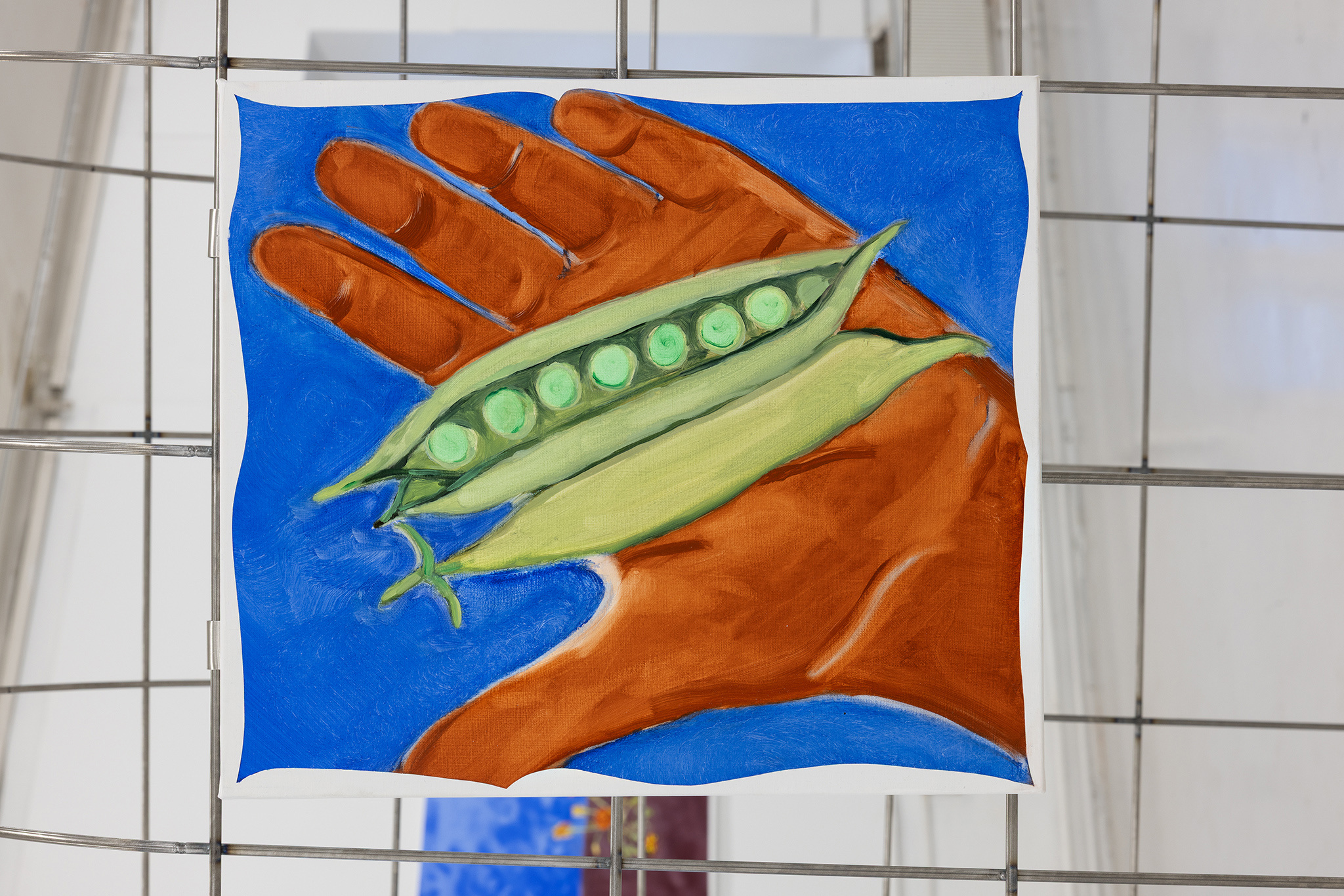 companion, Bogna Luiza Wisniewska, detail of trellis of plenty, sweat peas, 2025