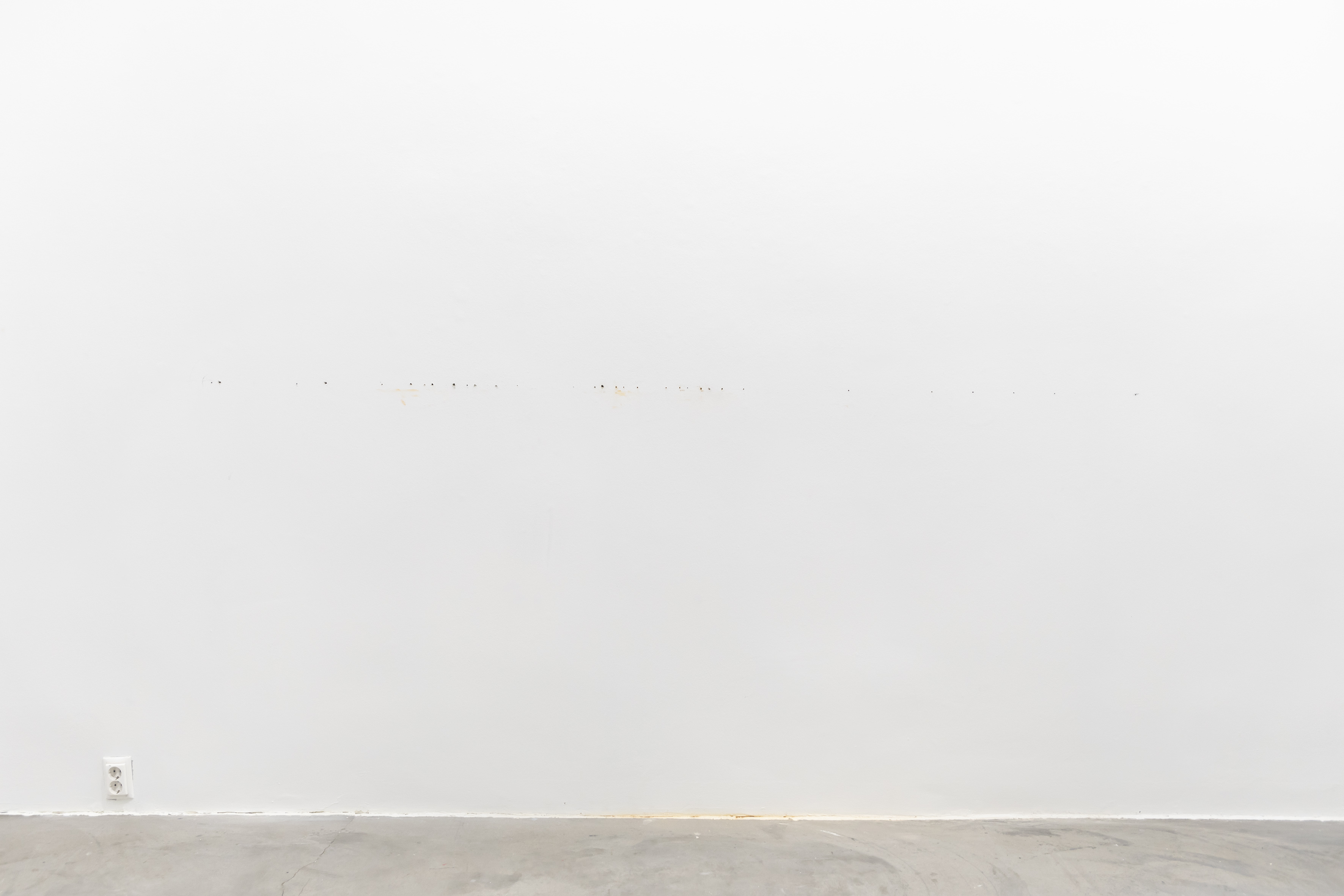 Lehtomaa: "work 1/3" / holes left from a dismounted artwork