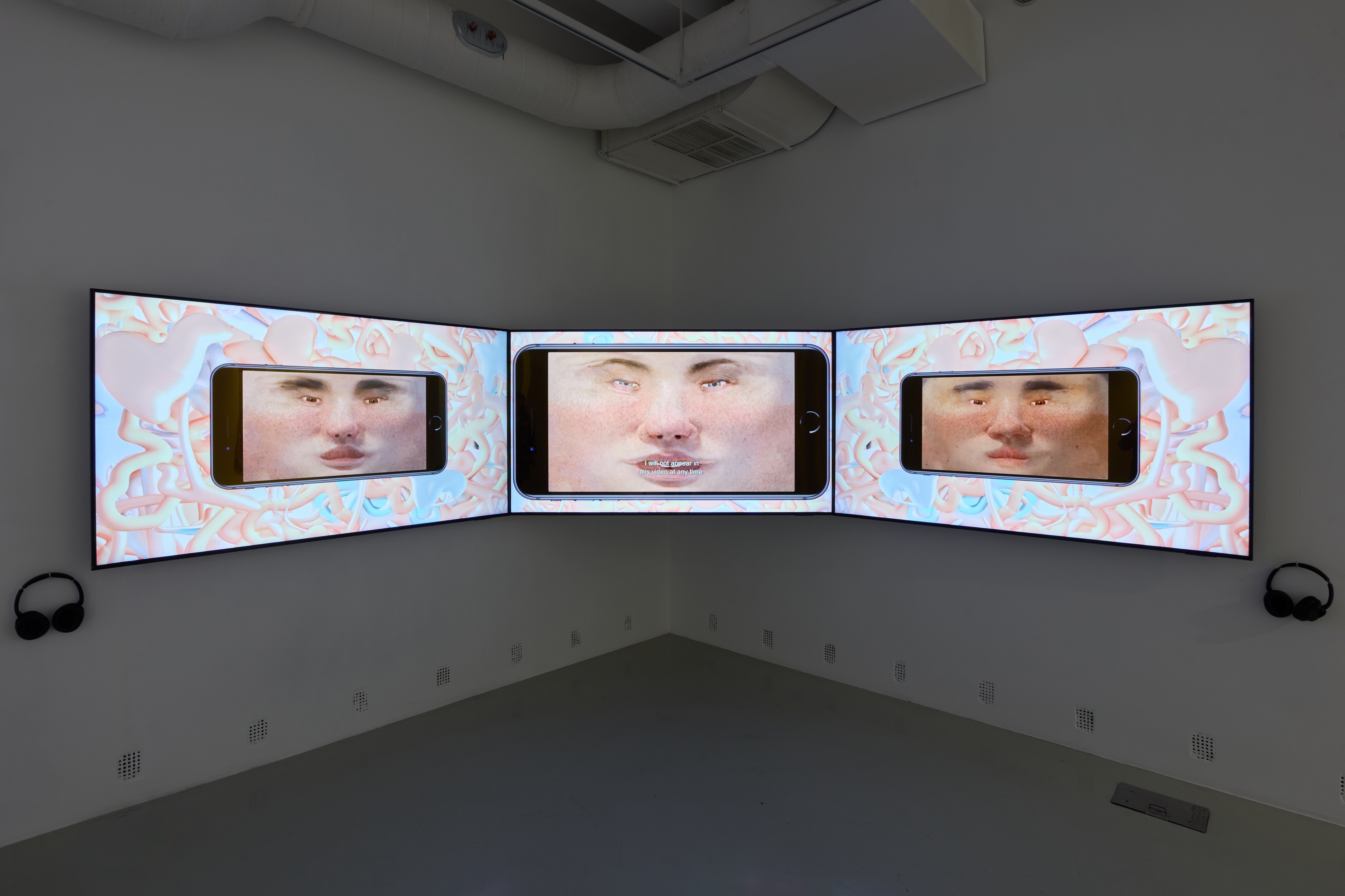 Hac Vinent: Hard Persistence, 2020 (three-channel video, 17”23’) | Trafó Gallery, 2025 | photo: Dávid Biró