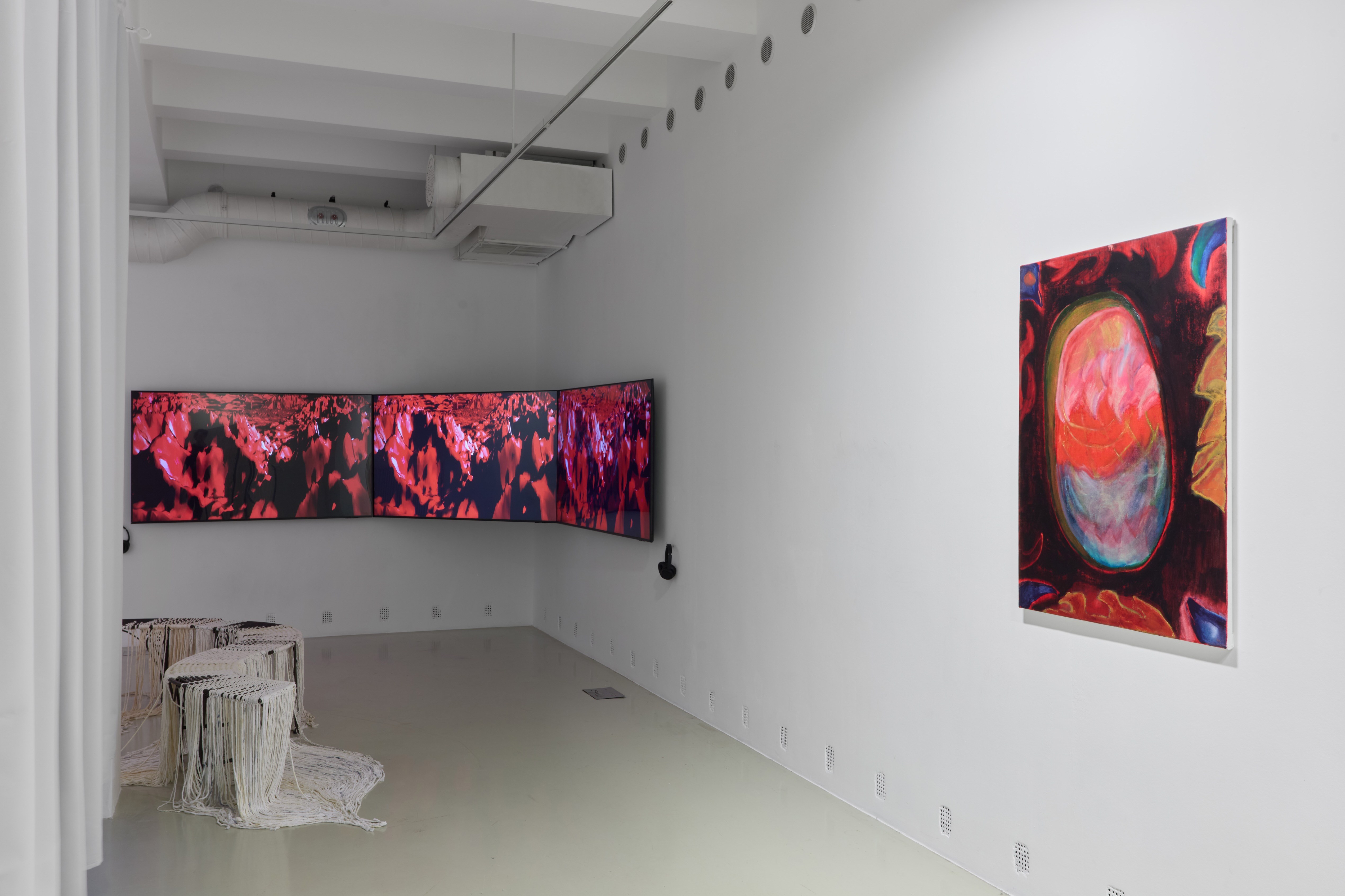 Ink in Milk | exhibition view | Trafó Gallery, 2025 | photo: Dávid Biró