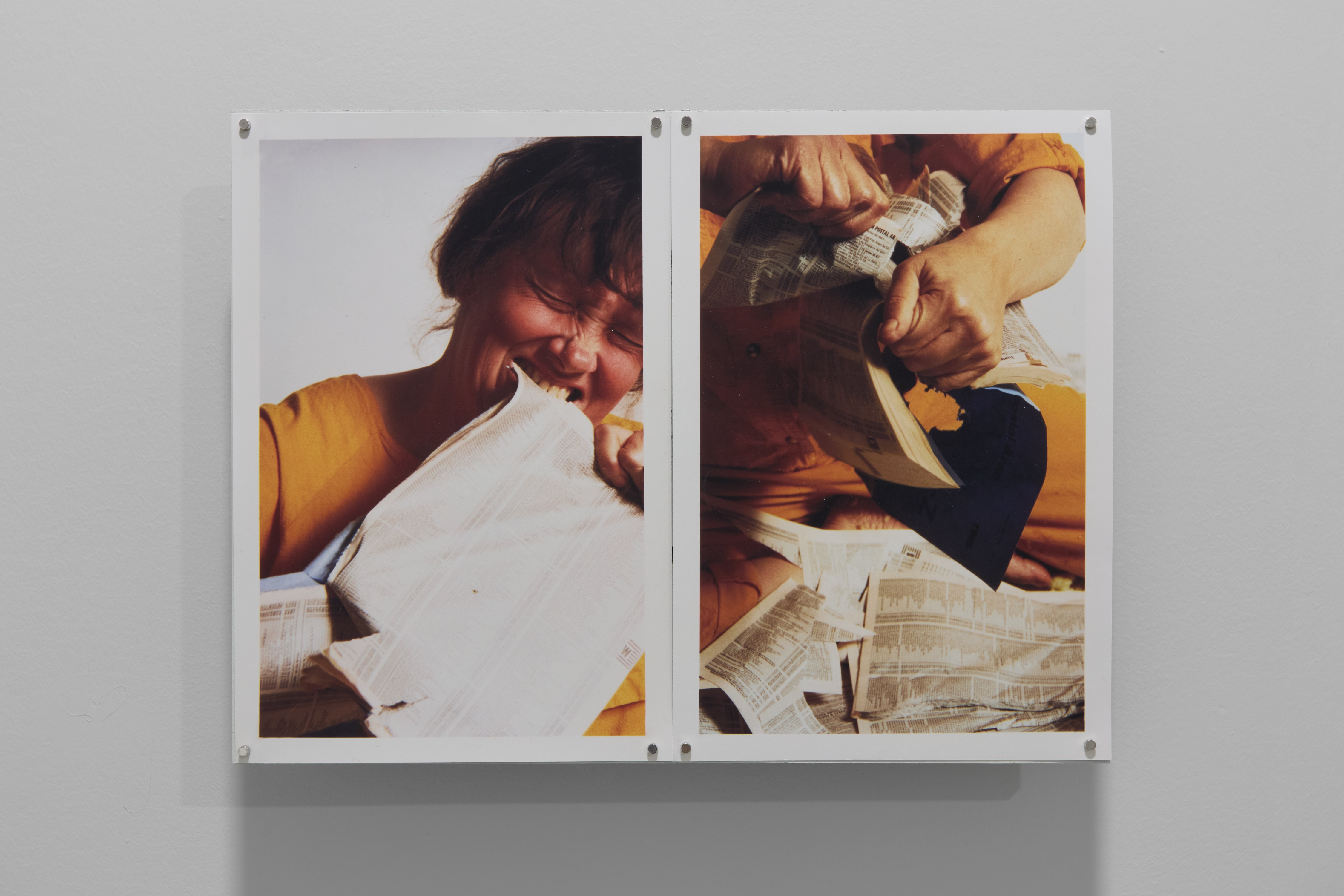 Jo Spence: Anger Work, in collaboration with Tim Sheard, 1988 (digital print) | Trafó Gallery, 2025 | photo: Dávid Biró