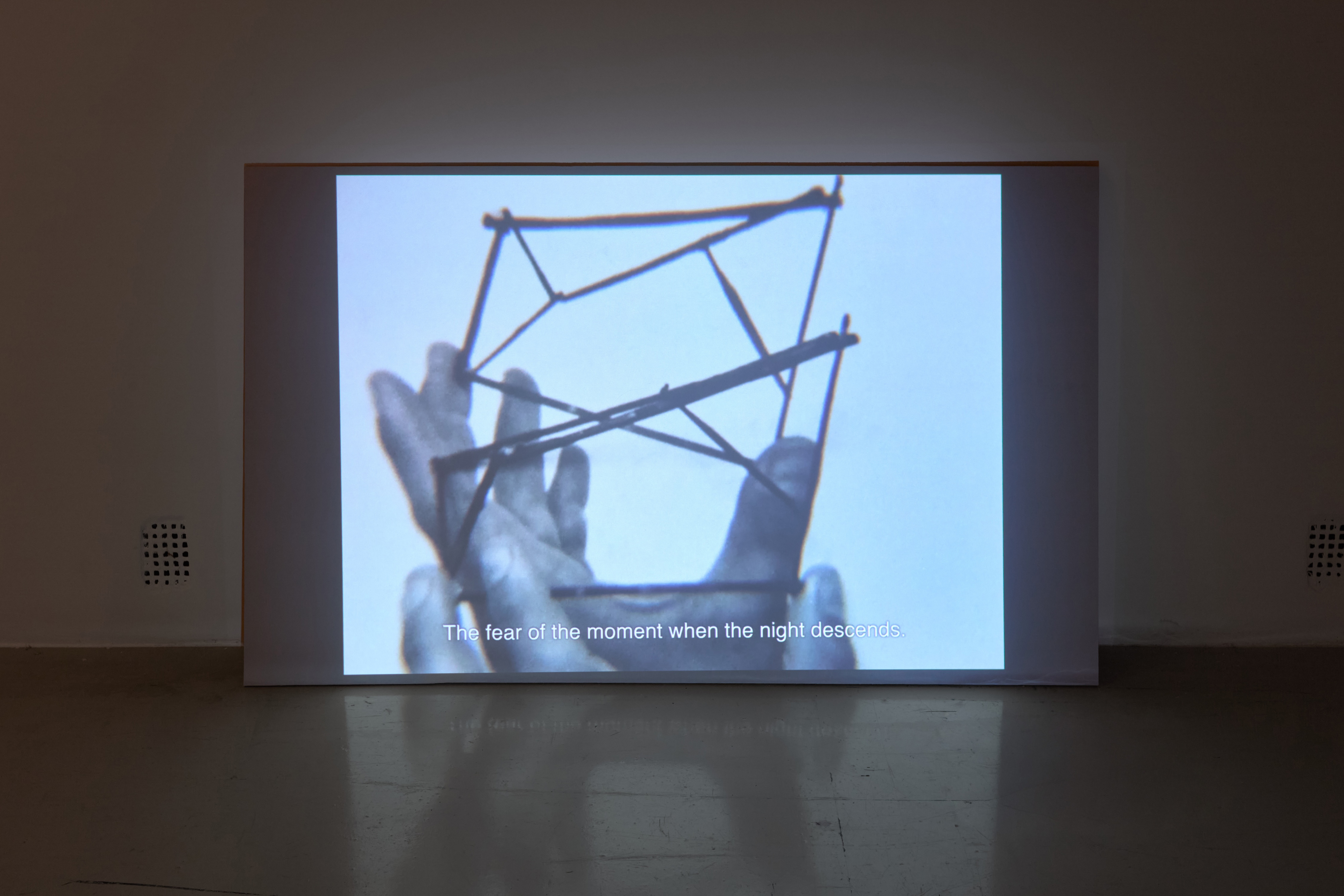 Gernot Wieland: Ink in Milk, 2018 (HD video, 12’30”) | Trafó Gallery, 2025 | photo: Dávid Biró