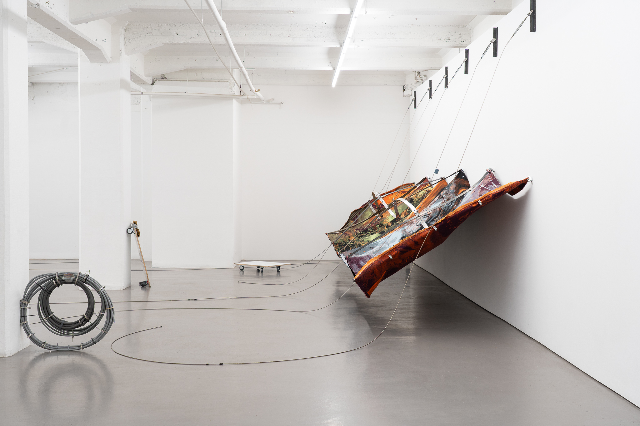 Nicola Arthen & Rodrigo Red Sandoval - Eavesdrop, Installation view at Platform, Stockholm, courtesy of the artist and Platform