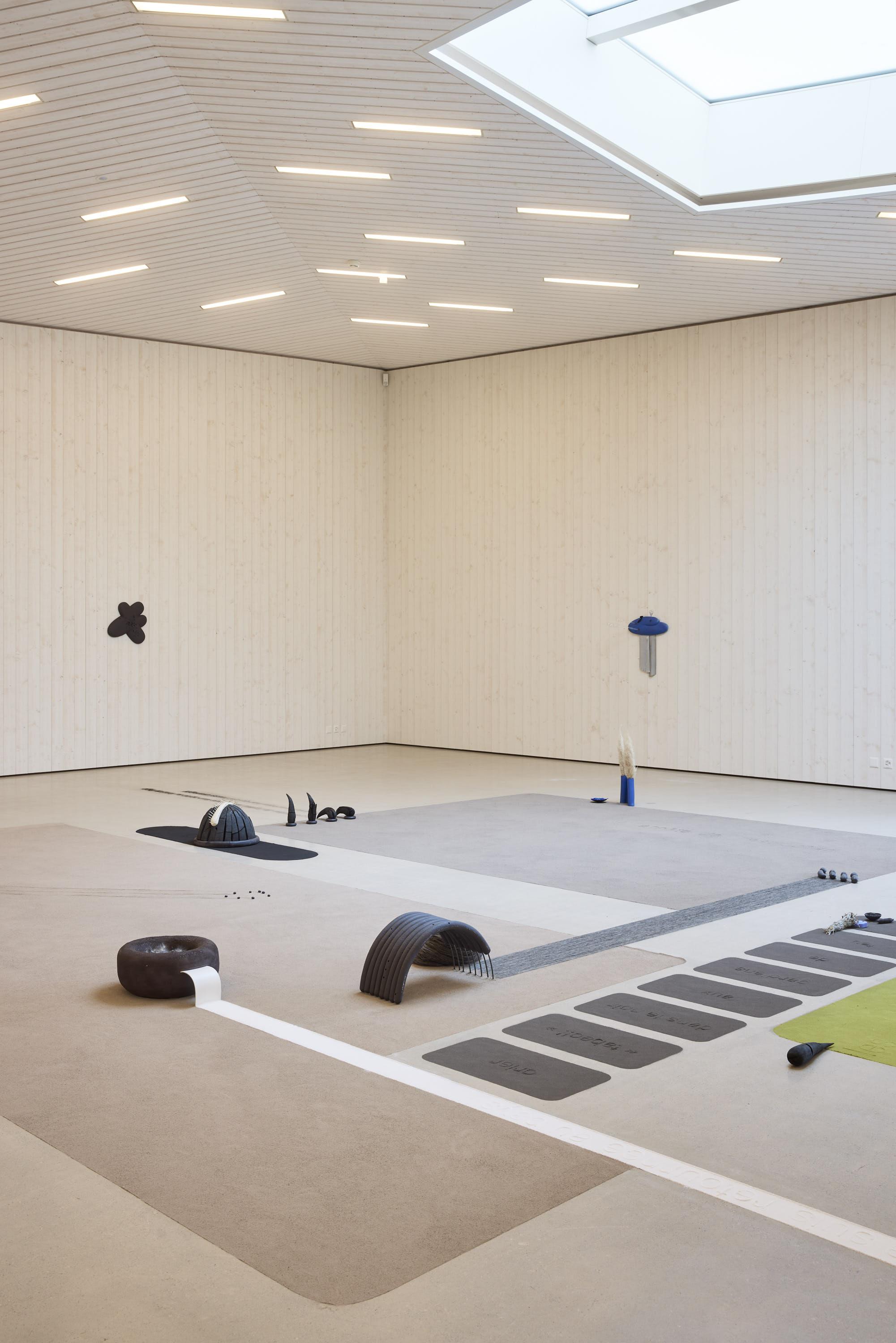 Gathering. Activated charcoal, alabaster, ash, spirulina, brass, mineral lick, cobalt porcelain, milkweed silk, stoneware, jade, leather, lichens, lime, marshmallows, matcha, porcupine quills, raw wool, silver immortelle, silver thread, wicker and more. 