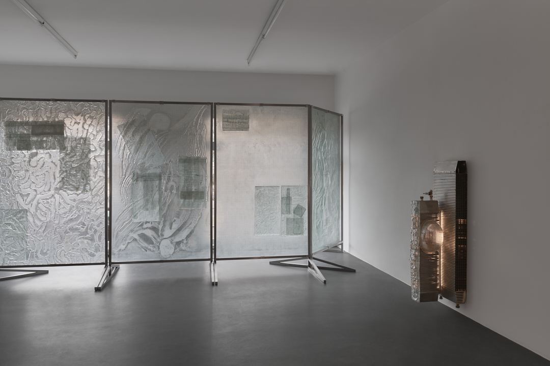 It would have passed in any case, 2025, site-specific installation, glass, stainless steel, 222x557x224 cm