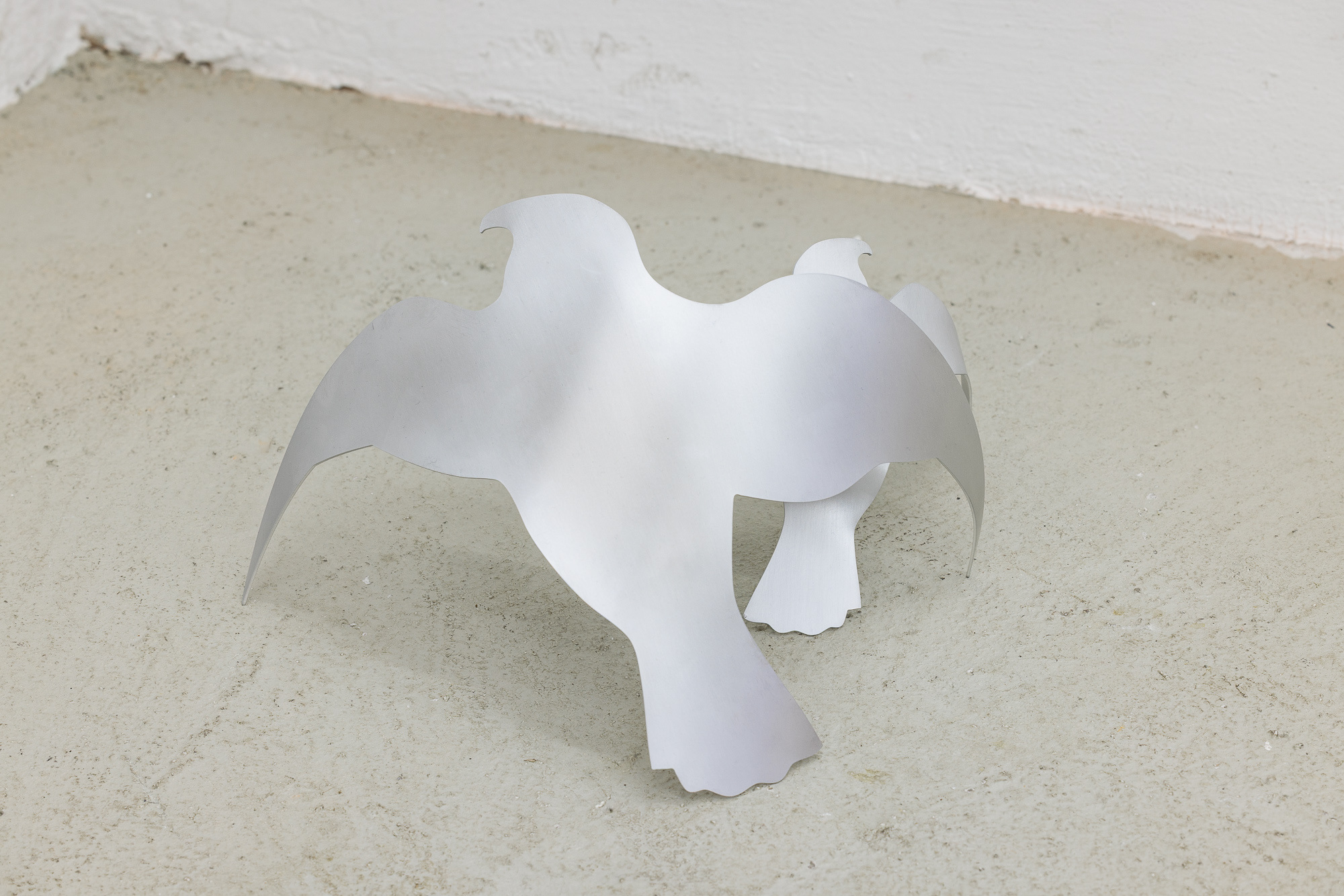 image: work / title and year: a silhouette, 2025 / material: aluminium / dimensions: variable dimensions
