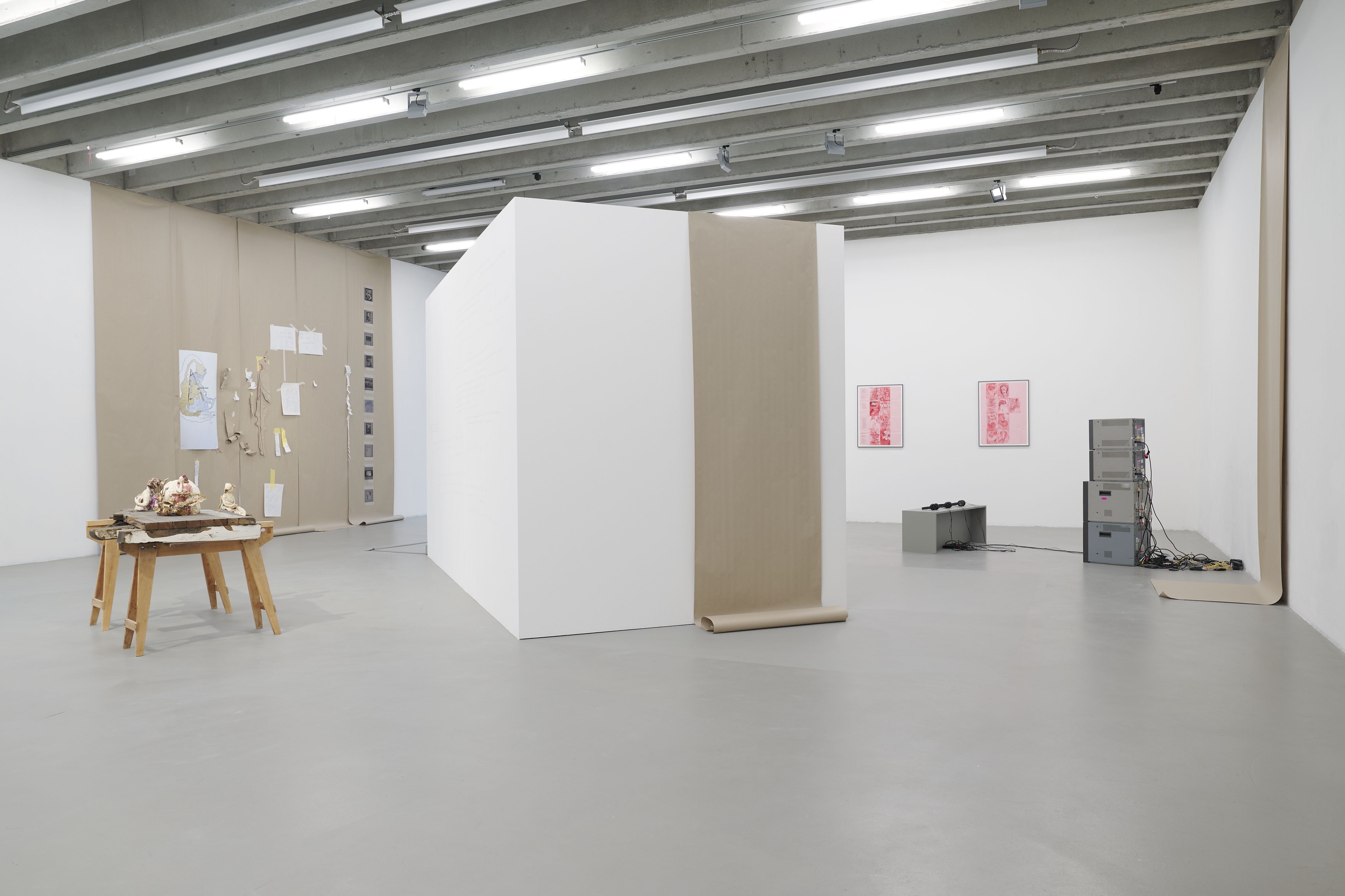 Exhibition view "In Zukunft schreiben - Writing in Future" at ICAT of HFBK Hamburg; Photo: Tim Albrecht