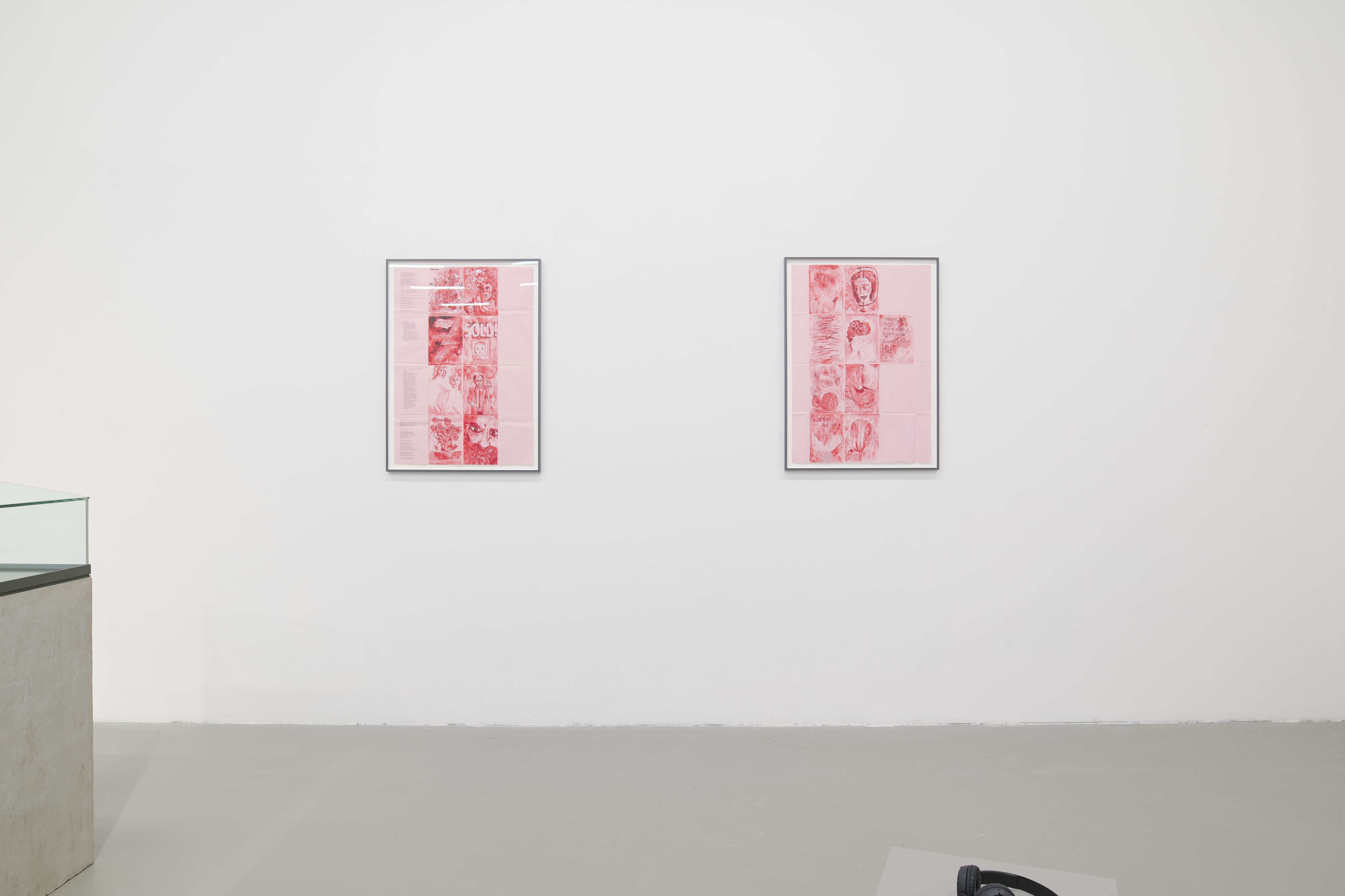 Jutta Koether, 20 Minutes, 1989, exhibition view ICAT of HFBK Hamburg; Photo: Tim Albrecht