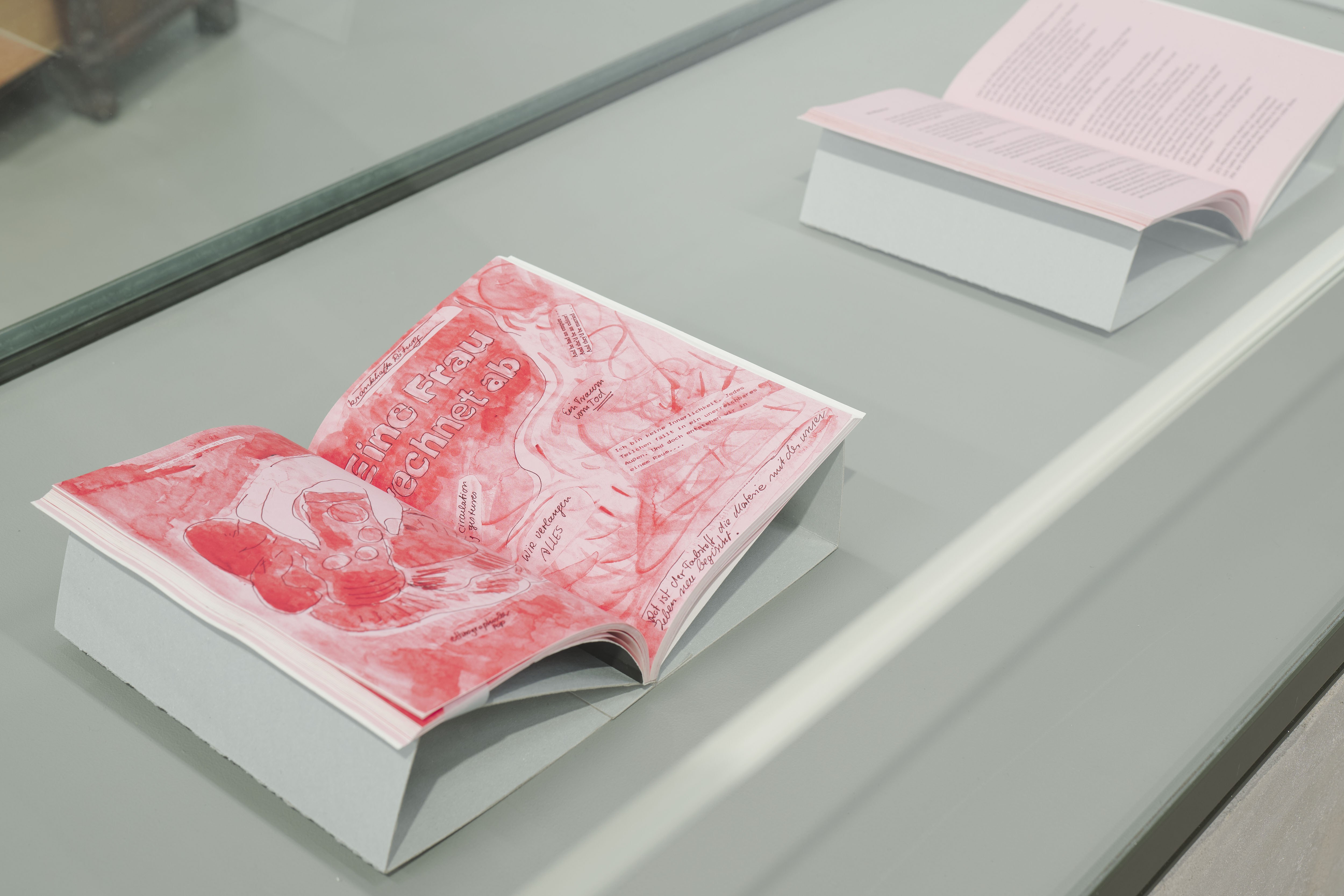 Jutta Koether, 20 Minutes, 1989 (Detail), exhibition view ICAT of HFBK Hamburg; Photo: Tim Albrecht